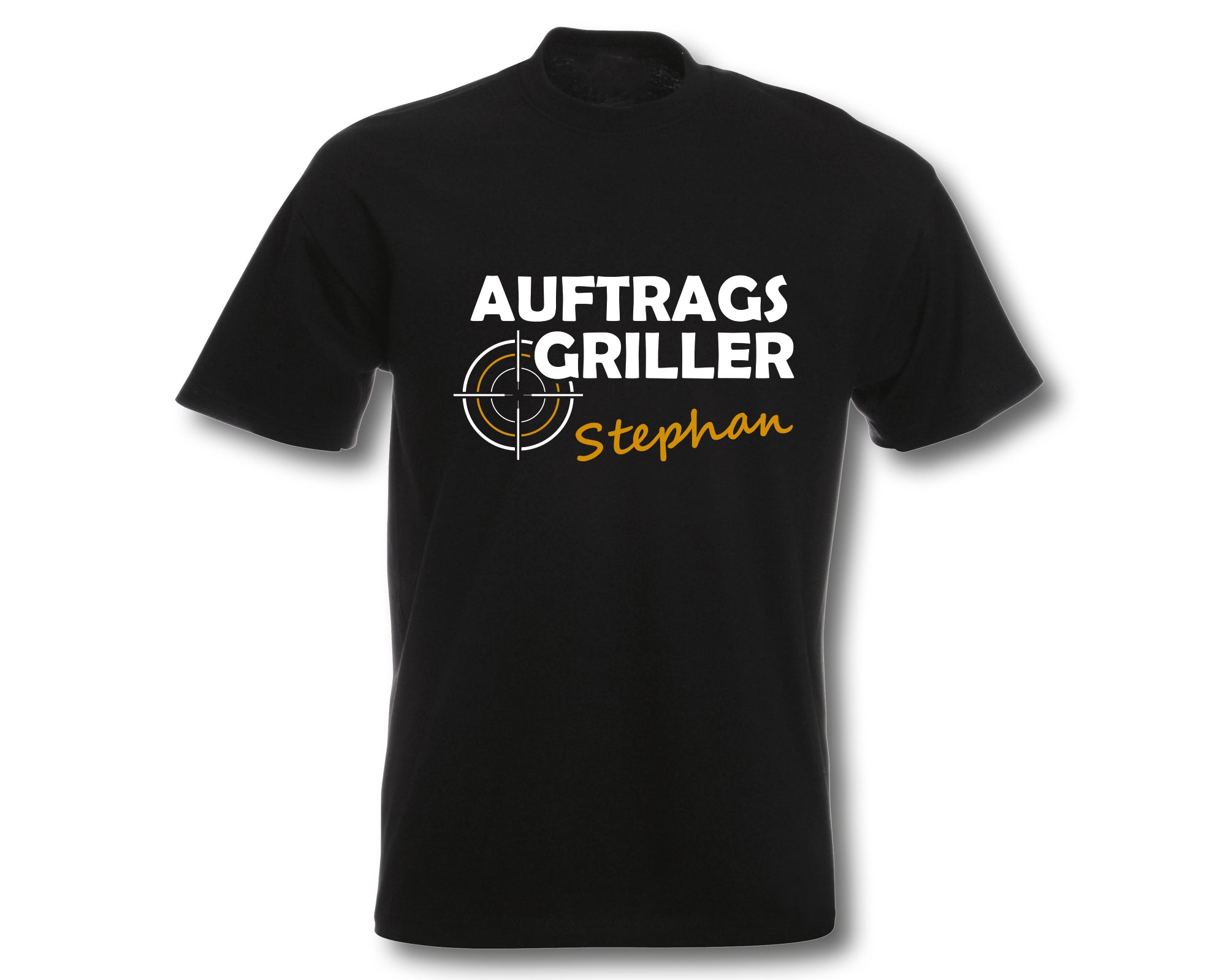 T-Shirt Herren personalisiert Auftragsgriller mit Namen - Wunschname