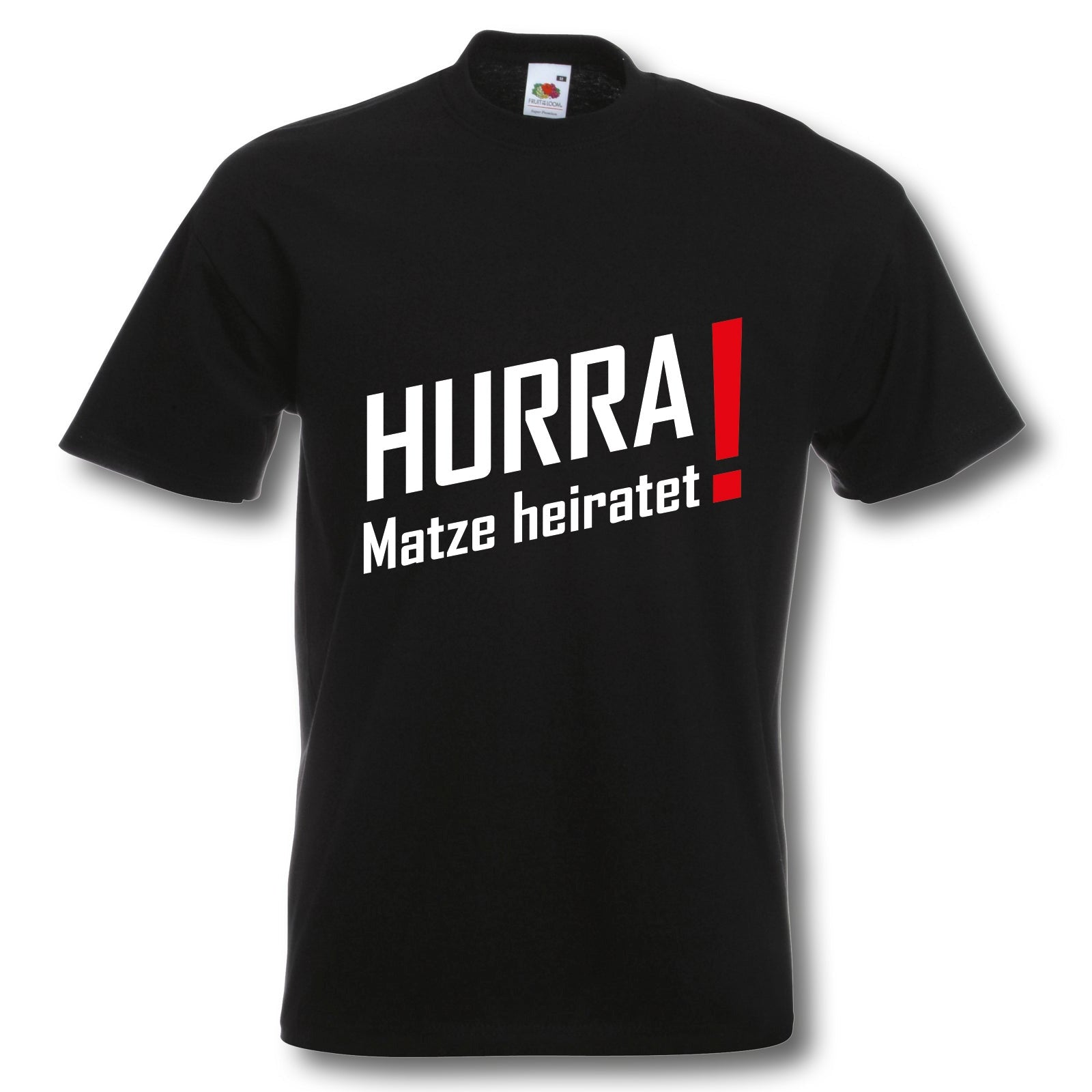 T-Shirt, JGA Hurra ... heiratet, Junggesellinnenabschied, Wunschname
