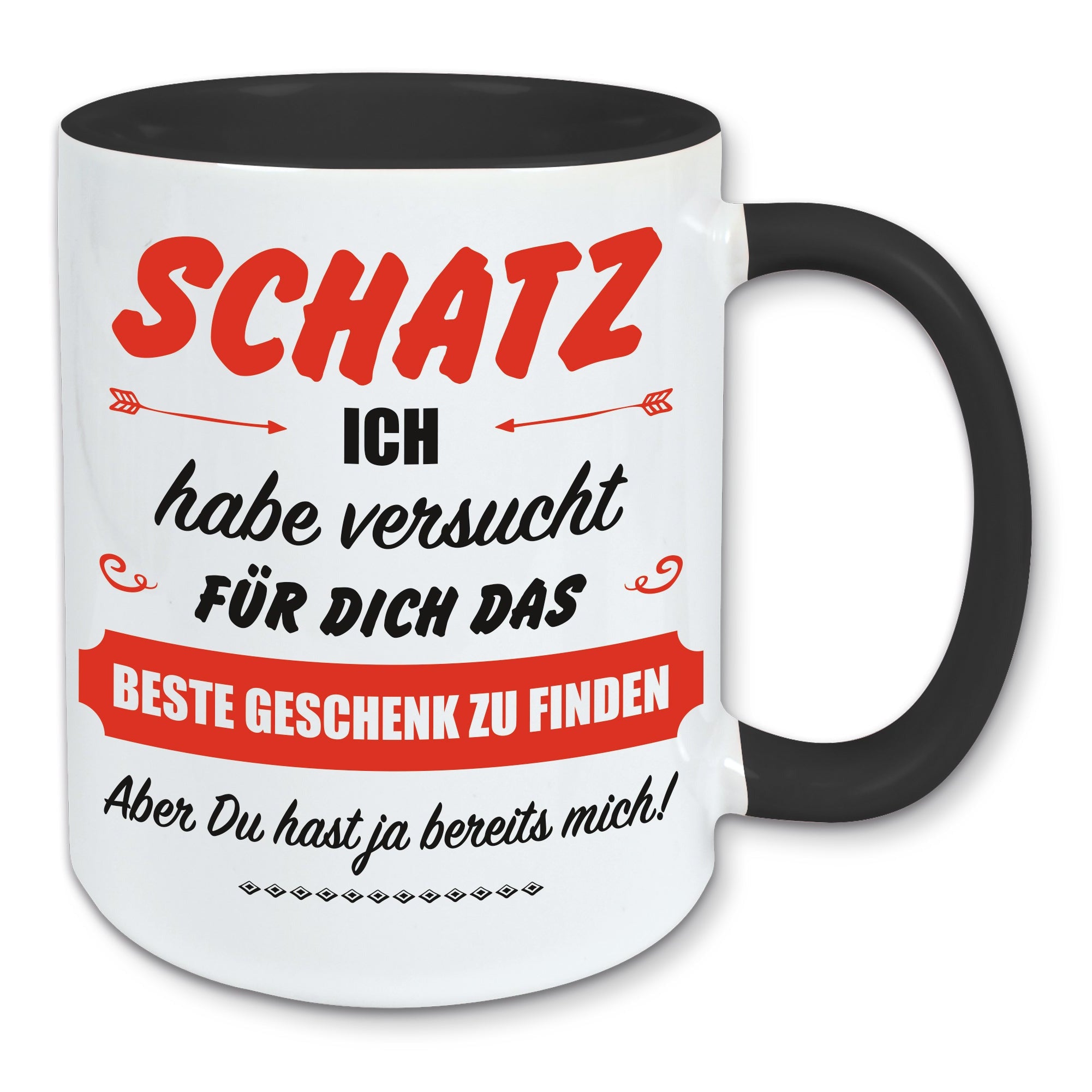 Tasse, Kaffeebecher, für Schatz das beste Geschenk zu finden