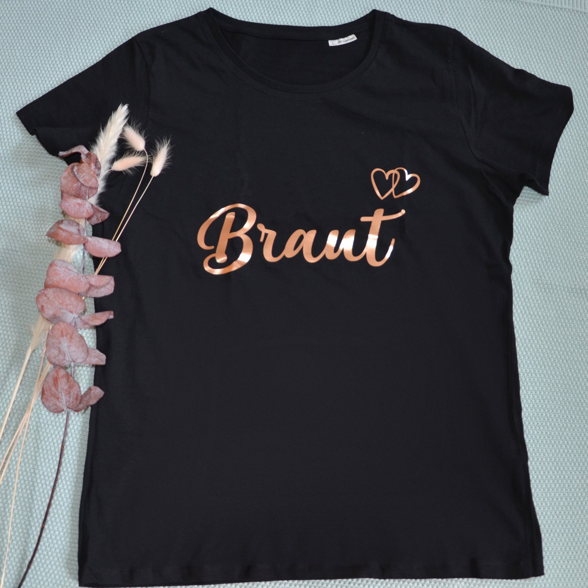 T-Shirt, Team Braut, Junggesellinnenabschied, Bio-Baumwolle