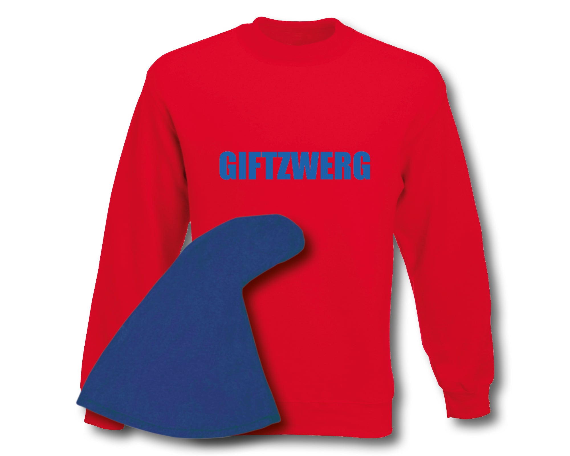 Sweatshirt Zwerg Kostüm Karneval Fasching Gruppenkostüm Unisex Wunschname