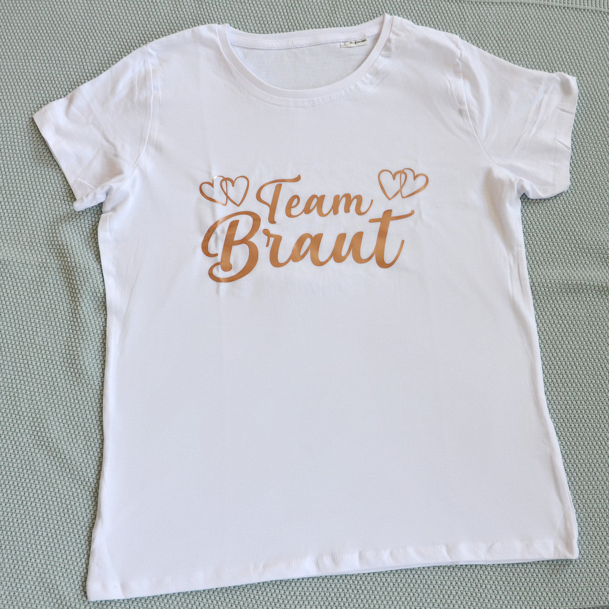 T-Shirt, Team Braut, Junggesellinnenabschied, Bio-Baumwolle