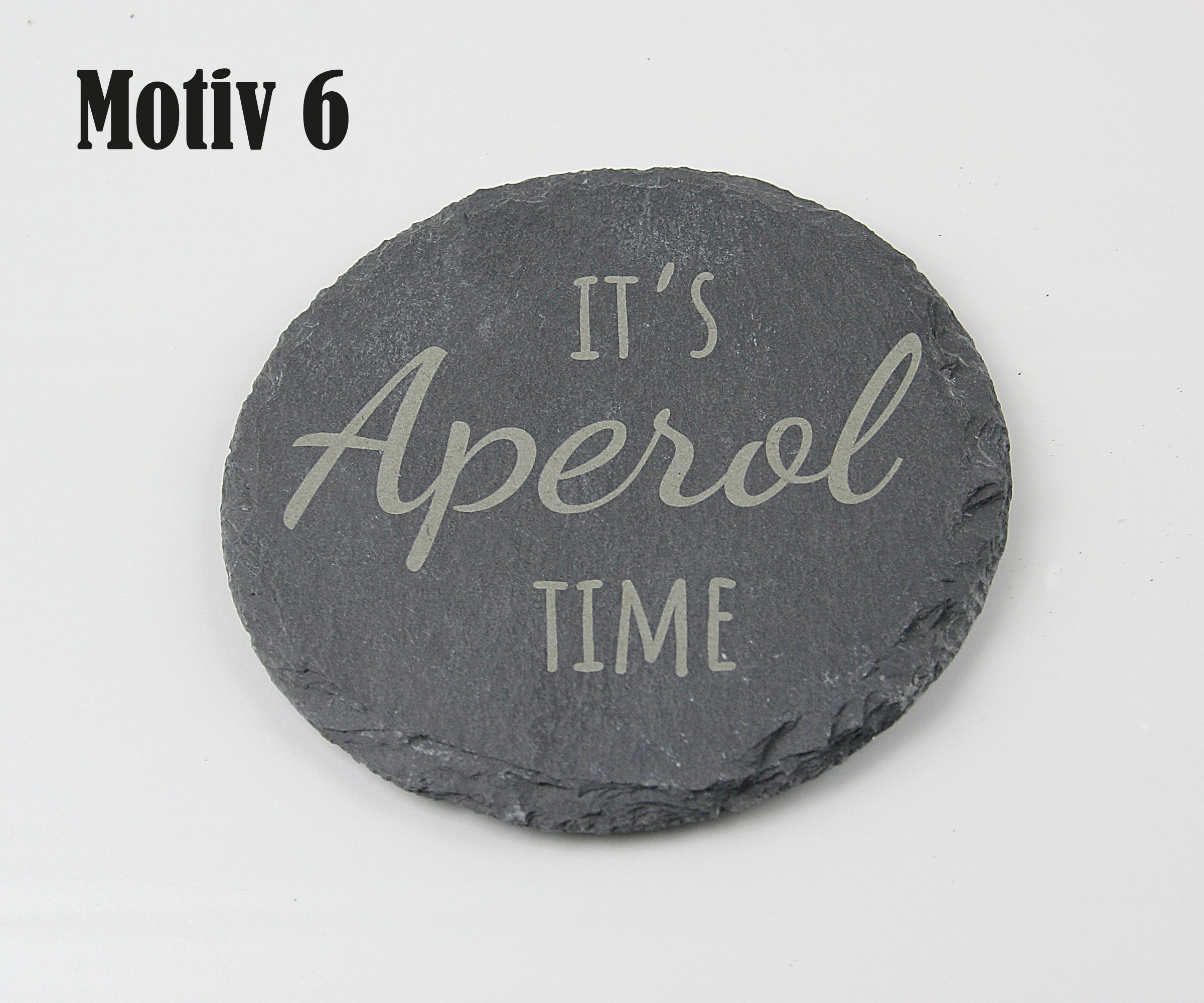 Untersetzer Schiefer - Aperol-Sprüche - Geschenkidee - Laser Gravur personalisiert