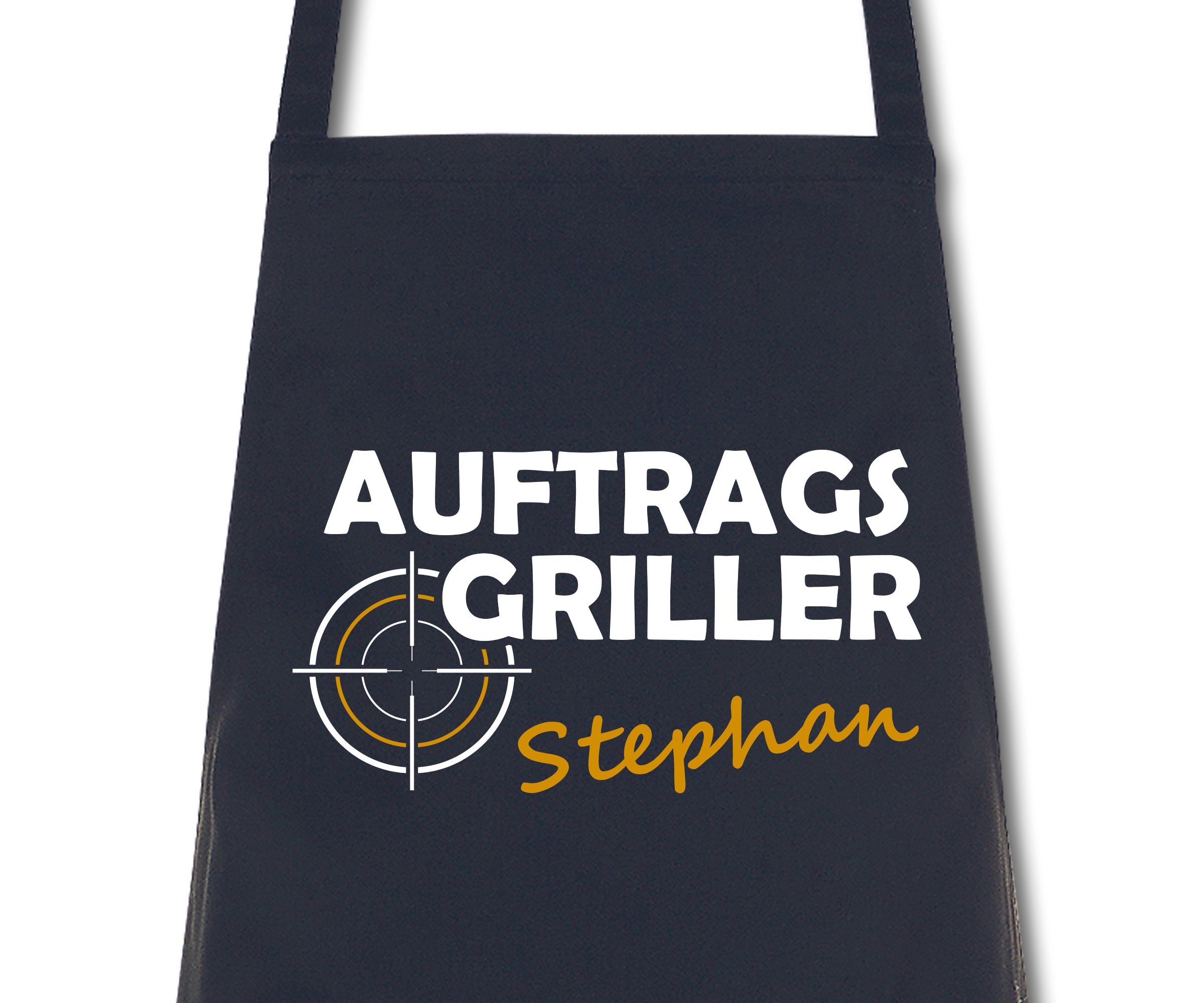 Schürze Auftragsgriller personalisiert mit Namen Wunschname Kochschürze Grillschürze Küchenschürze