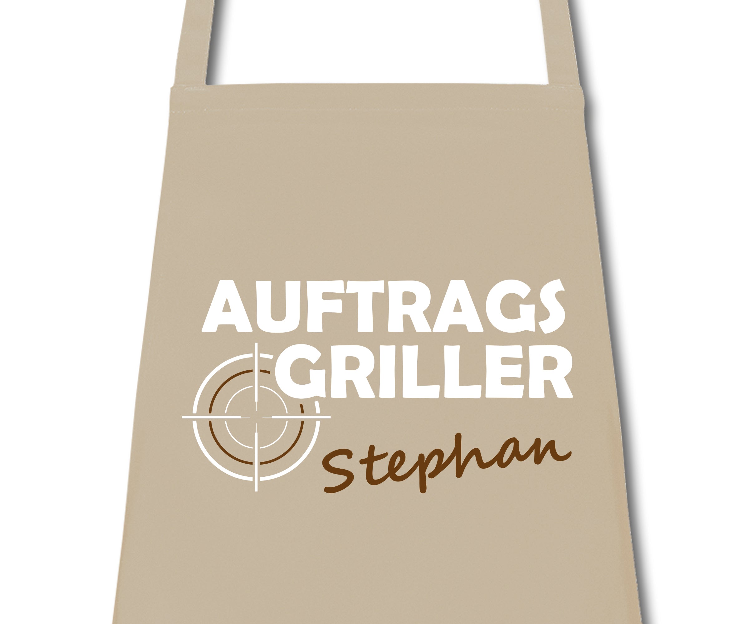 Schürze Auftragsgriller personalisiert mit Namen Wunschname Kochschürze Grillschürze Küchenschürze