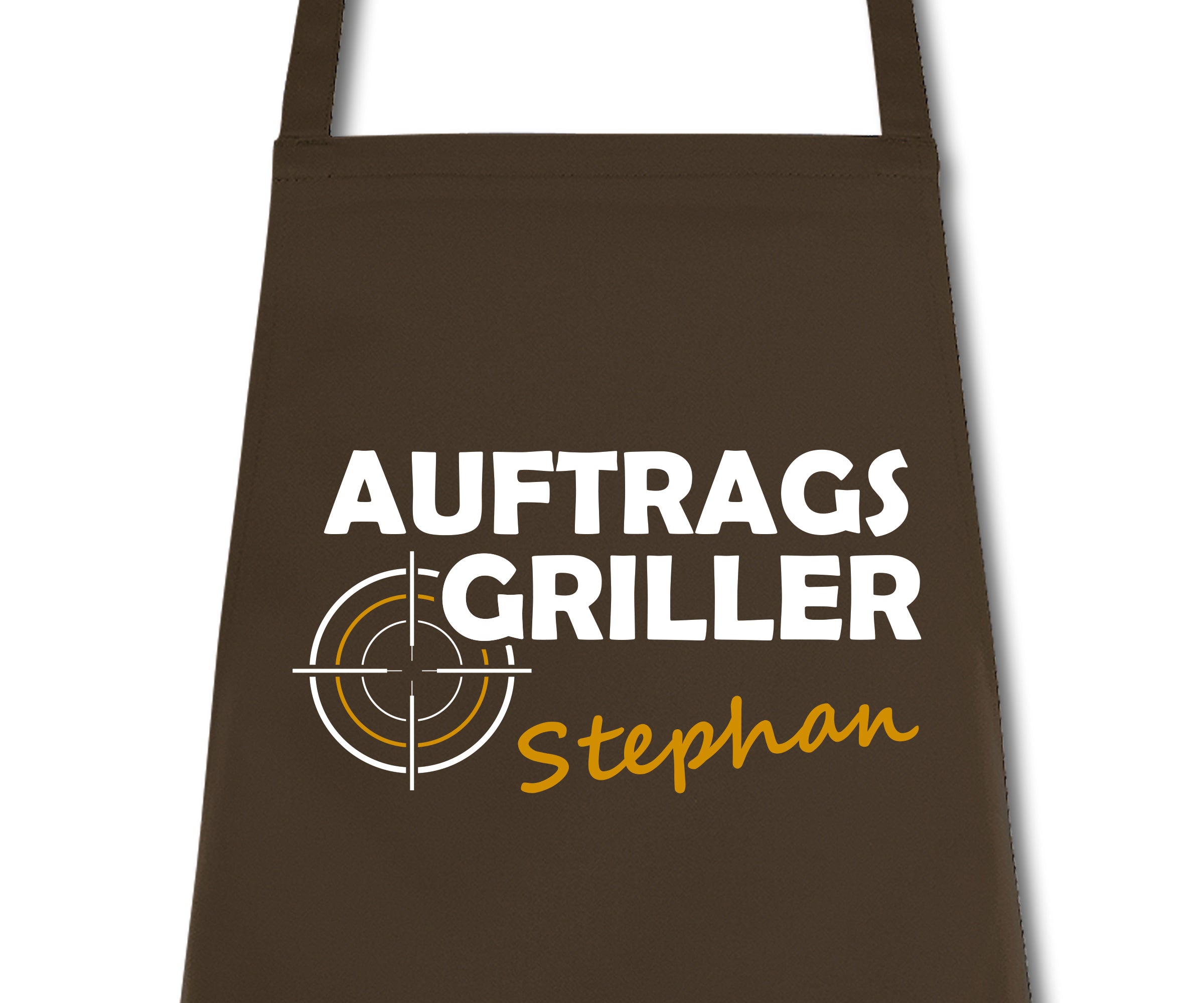 Schürze Auftragsgriller personalisiert mit Namen Wunschname Kochschürze Grillschürze Küchenschürze