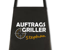 Schürze Auftragsgriller personalisiert mit Namen Wunschname Kochschürze Grillschürze Küchenschürze