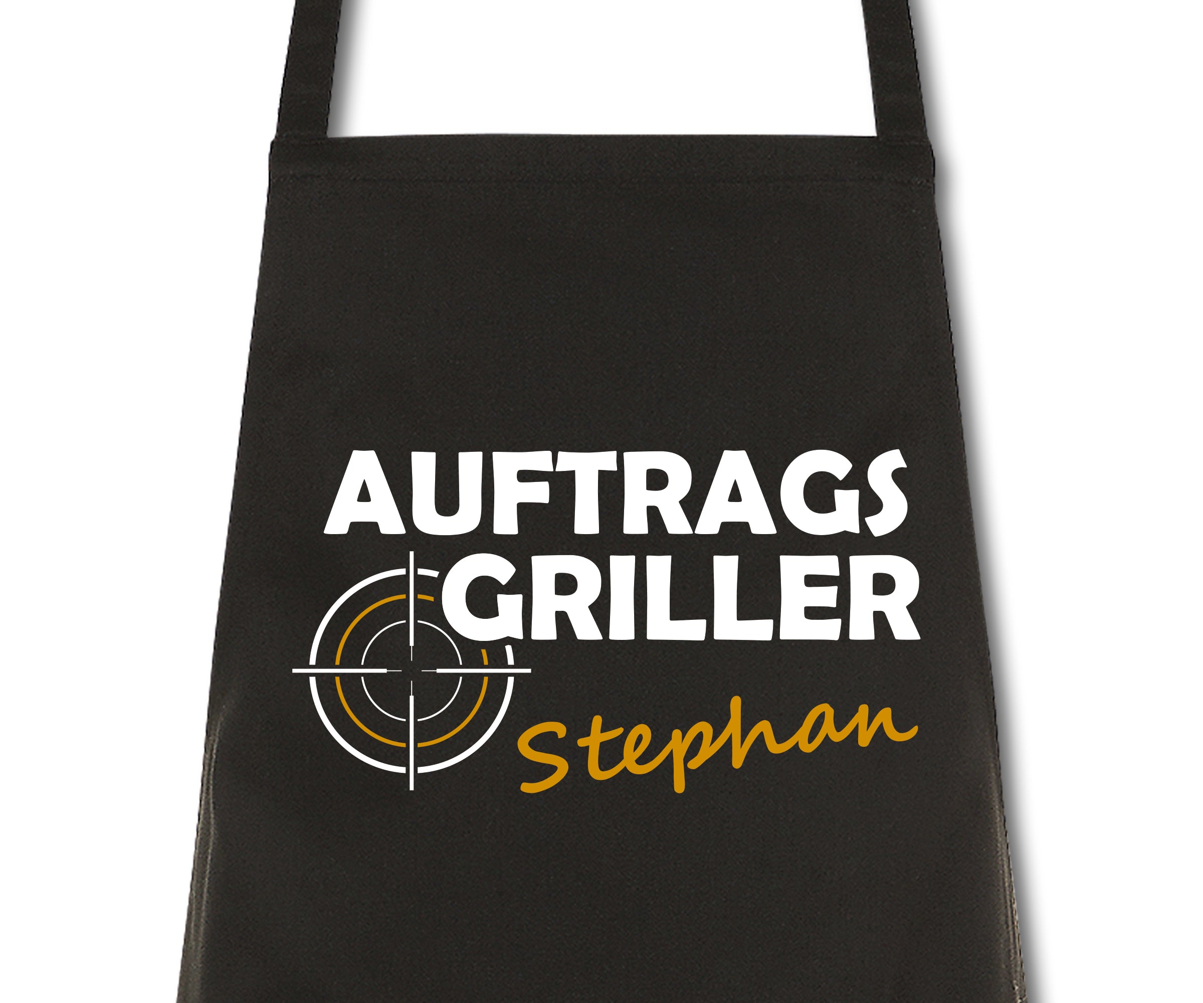 Schürze Auftragsgriller personalisiert mit Namen Wunschname Kochschürze Grillschürze Küchenschürze