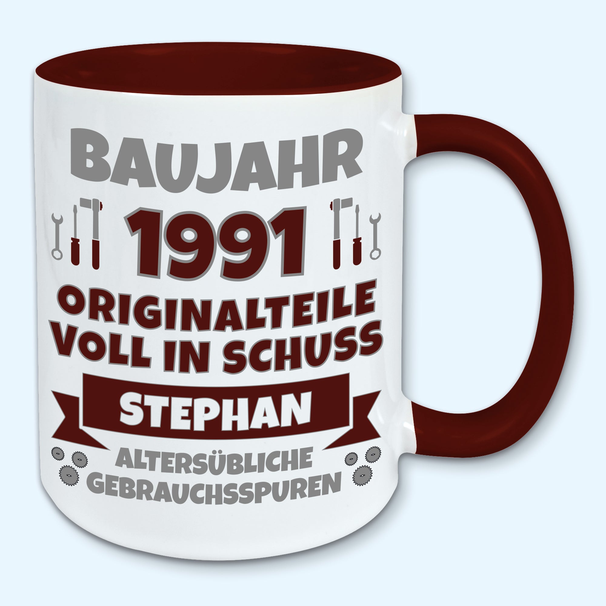 Tasse Geburtstag Name Baujahr Kaffeebecher Geschenk Wunschname personalisiert
