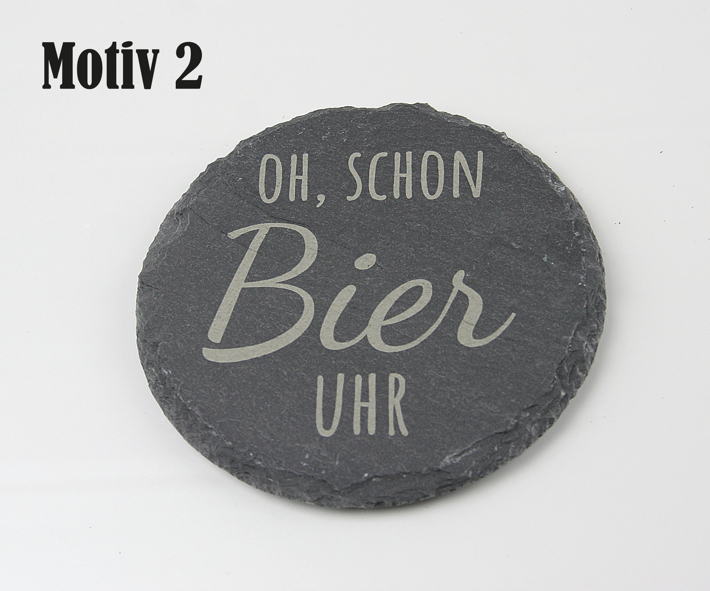 Untersetzer Schiefer - Bier-Sprüche - Geschenkidee - Laser Gravur personalisiert