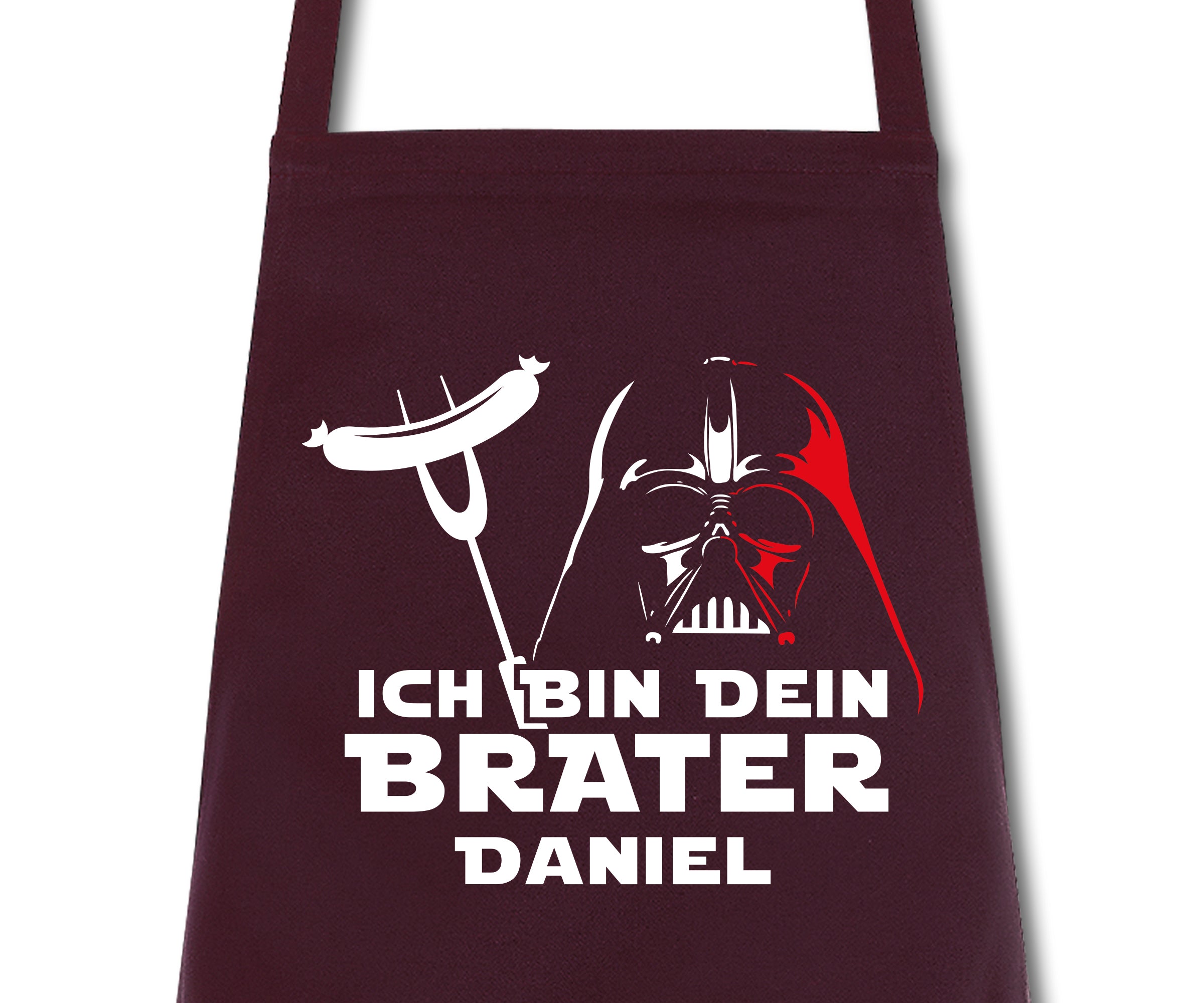 Schürze Männer Ich bin dein Brater mit Namen personalisiert Kochschürze Grillschürze Küchenschürze