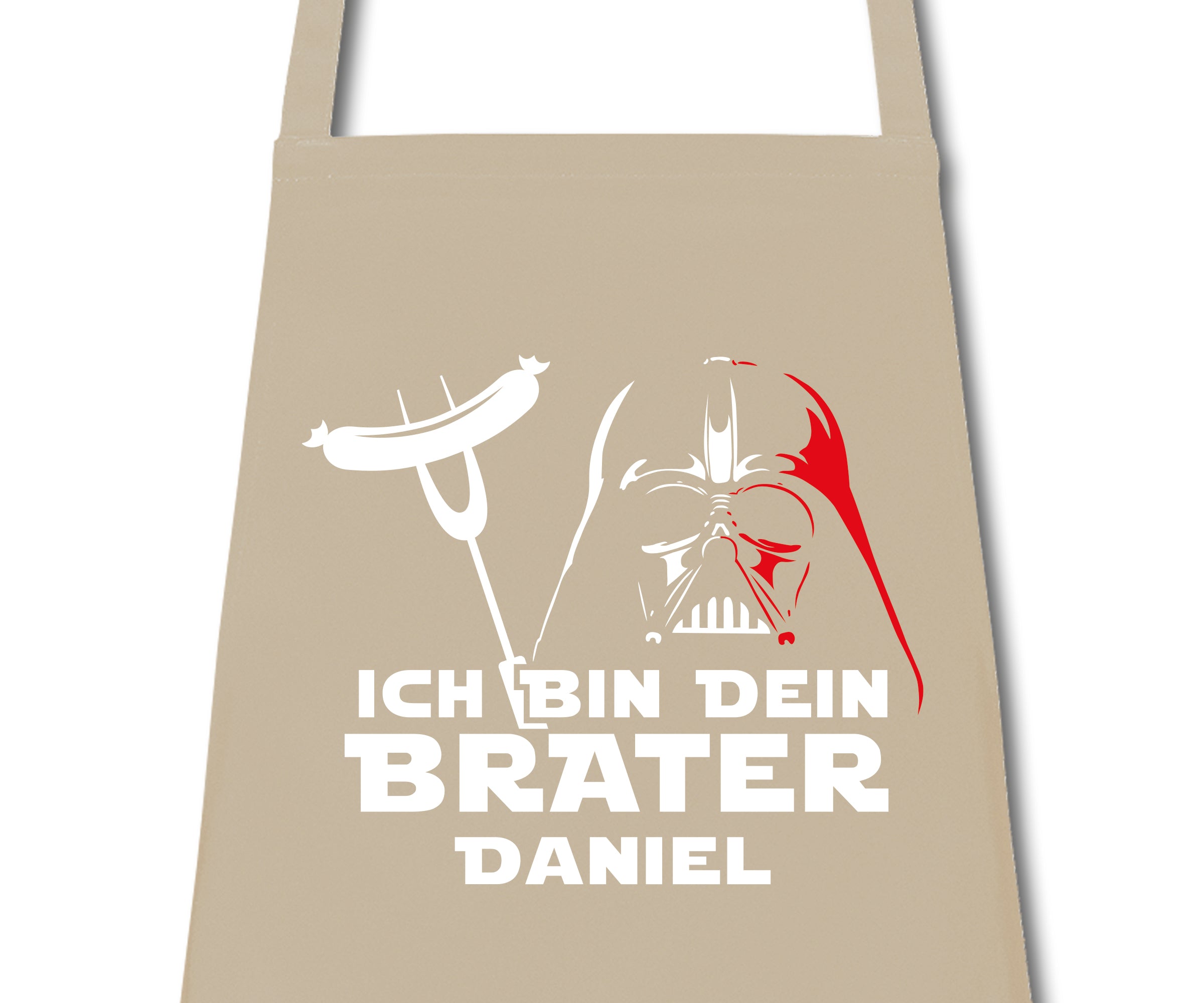 Schürze Männer Ich bin dein Brater mit Namen personalisiert Kochschürze Grillschürze Küchenschürze