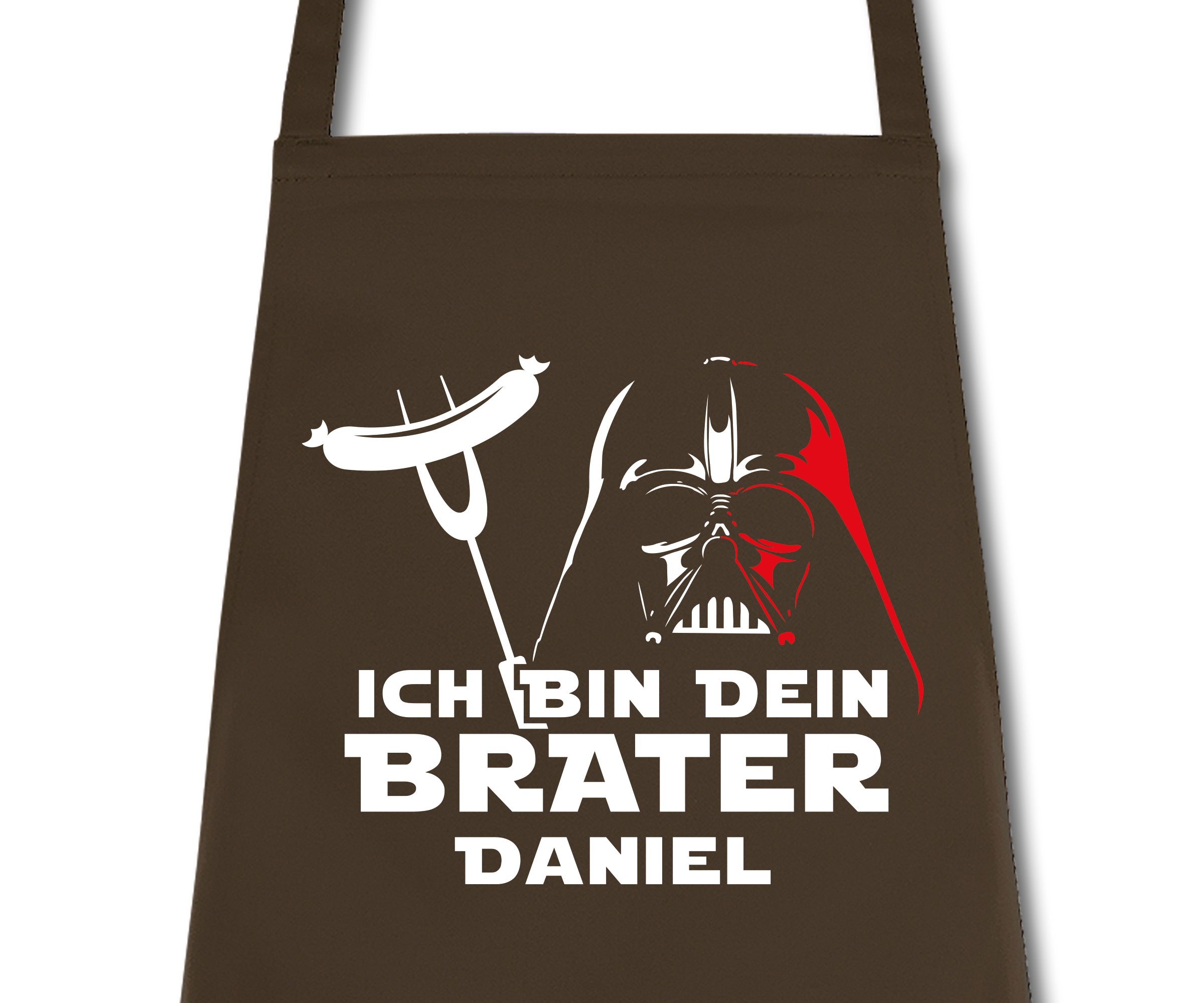 Schürze Männer Ich bin dein Brater mit Namen personalisiert Kochschürze Grillschürze Küchenschürze