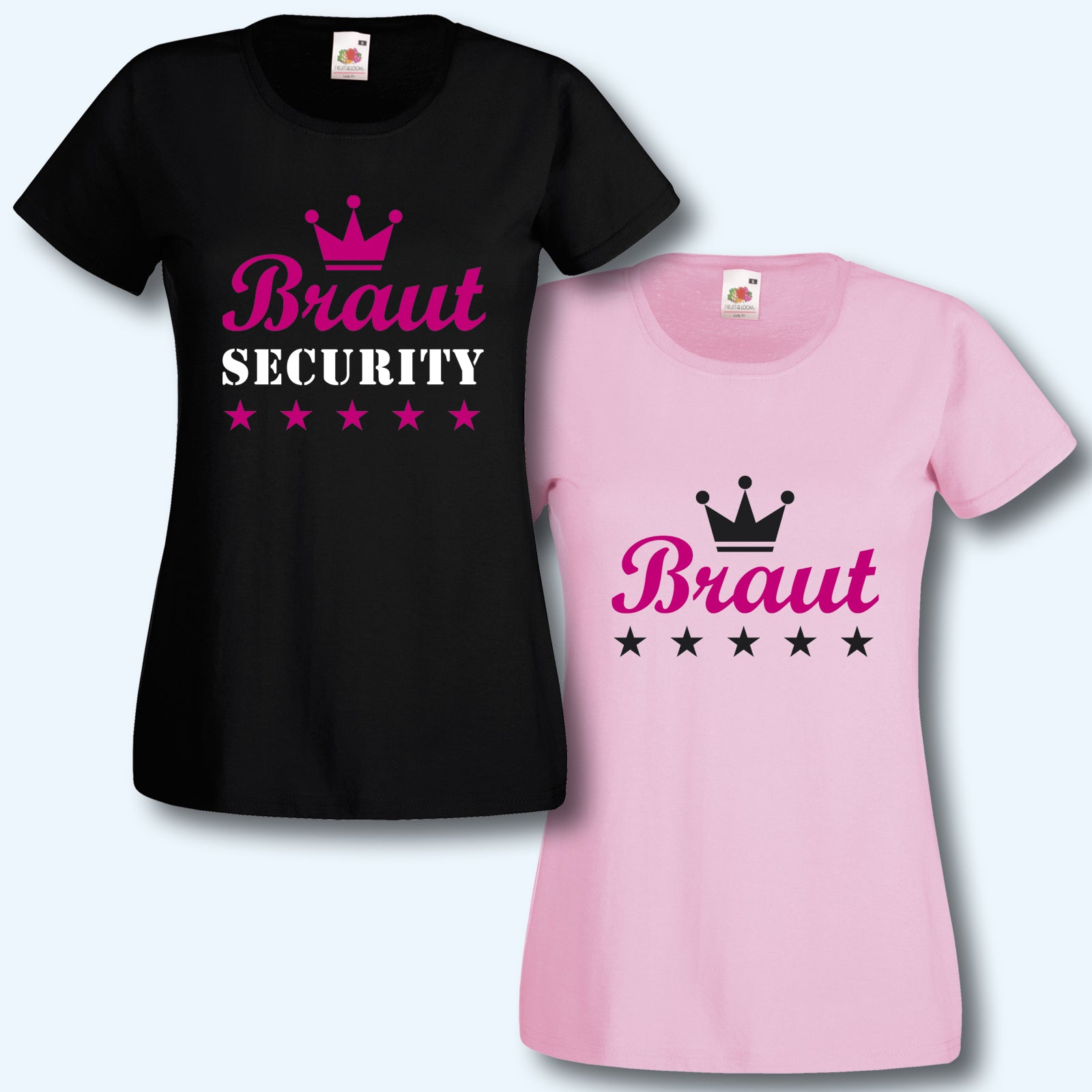 T-Shirt, JGA Braut Security, Junggesellinnenabschied