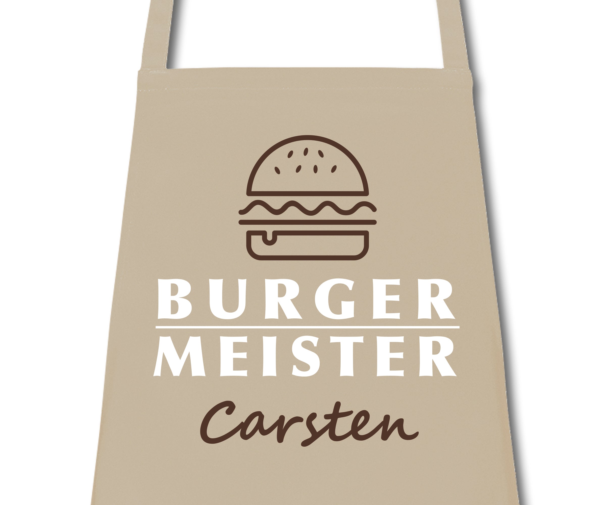 Schürze Männer Burgermeister personalisiert mit Namen Wunschnamen Kochschürze Grillschürze Küchenschürze