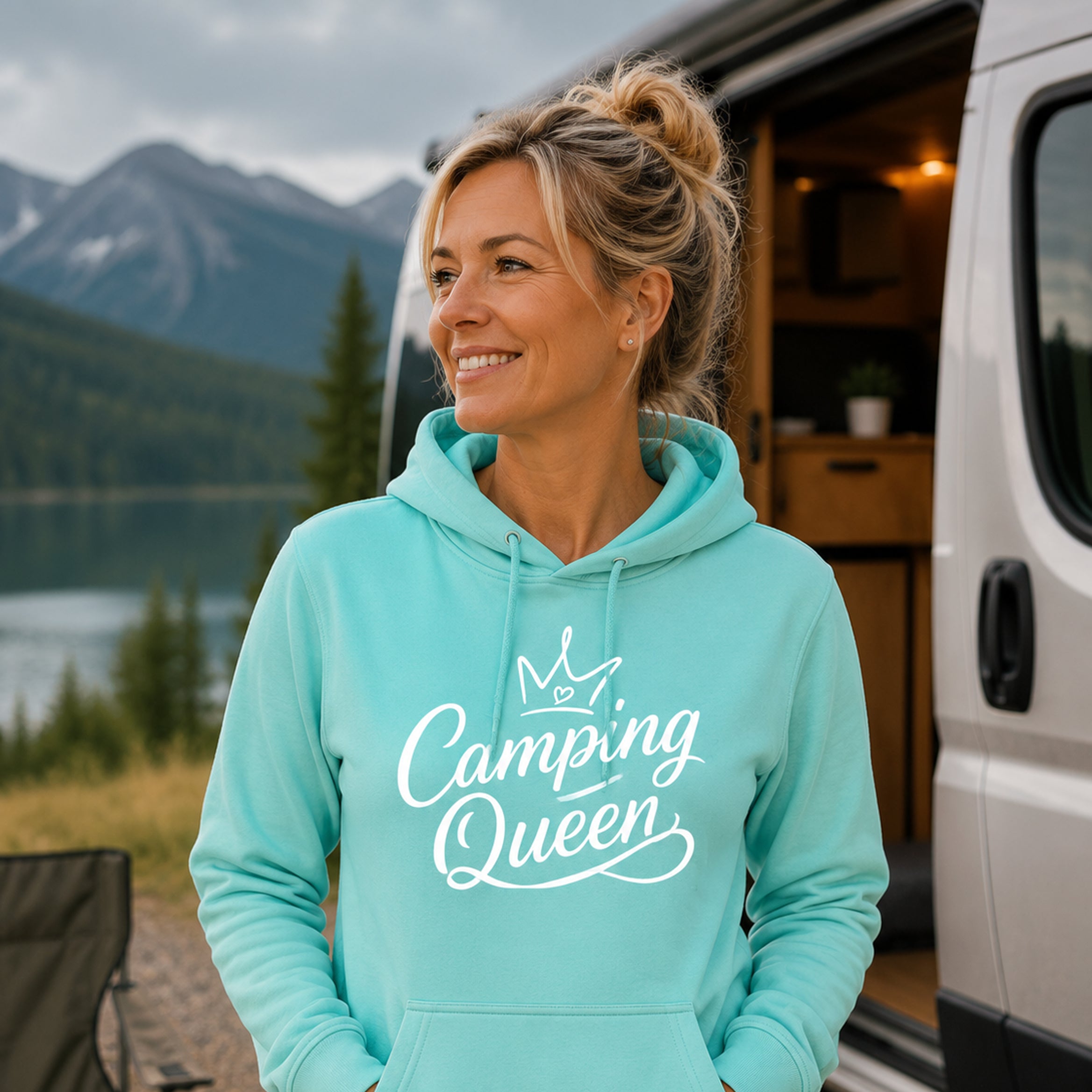 Unisex Camping Hoodies Camping Queen