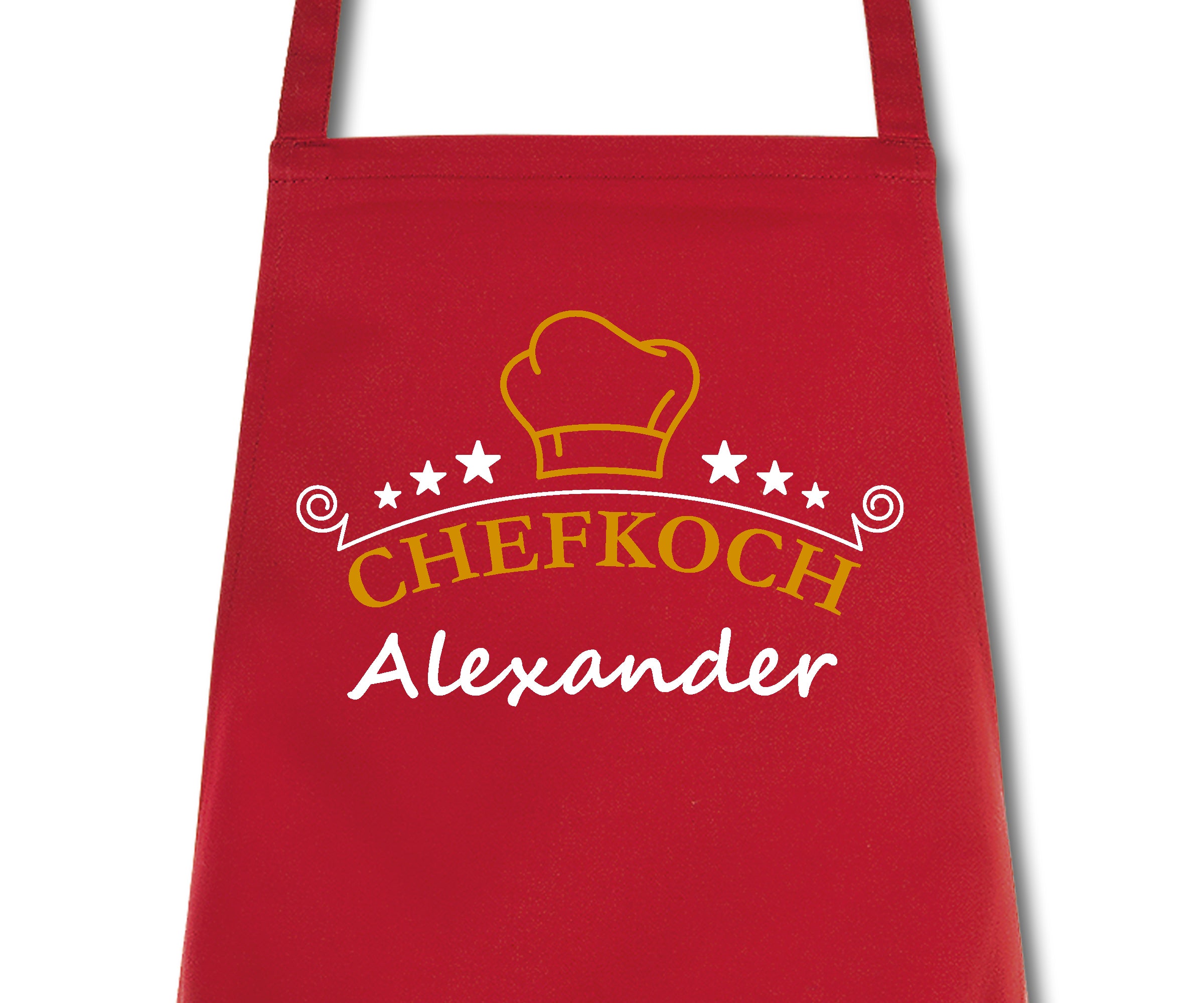 Schürze Männer Chefkoch mit Namen Wunschnamen Kochschürze Grillschürze Küchenschürze personalisiert