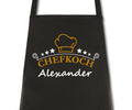 Schürze Männer Chefkoch mit Namen Wunschnamen Kochschürze Grillschürze Küchenschürze personalisiert