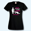 T-Shirt, JGA jetzt kommt er an die Leine, Junggesellinnenabschied, Wunschname