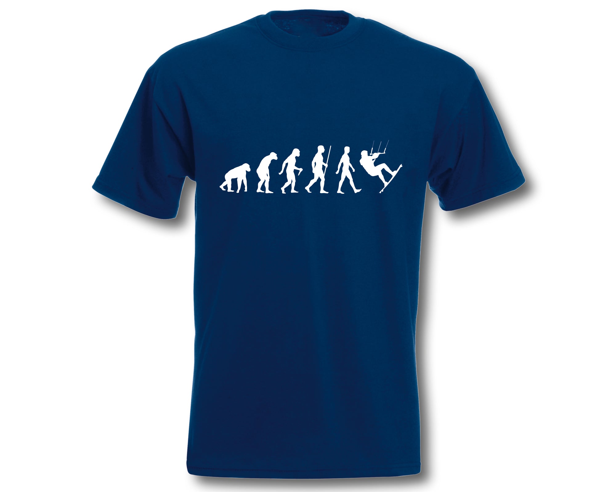 T-Shirt Evolution Kite Surfen Fun-Shirt Herren Sport Freizeit Wassersport