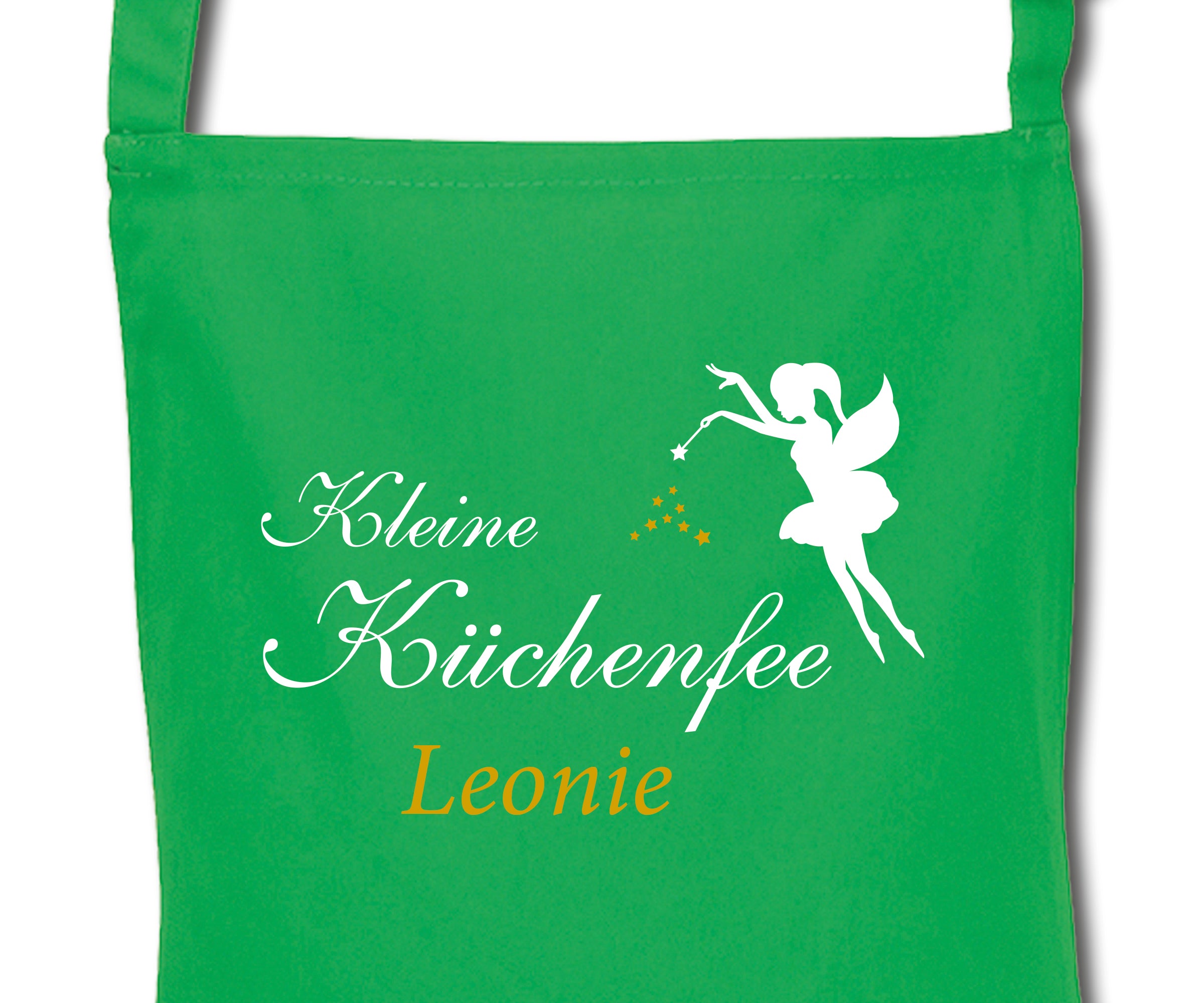 Schürze für Kinder Küchenfee personalisiert mit Namen Wunschname Kochschürze Küchenschürze