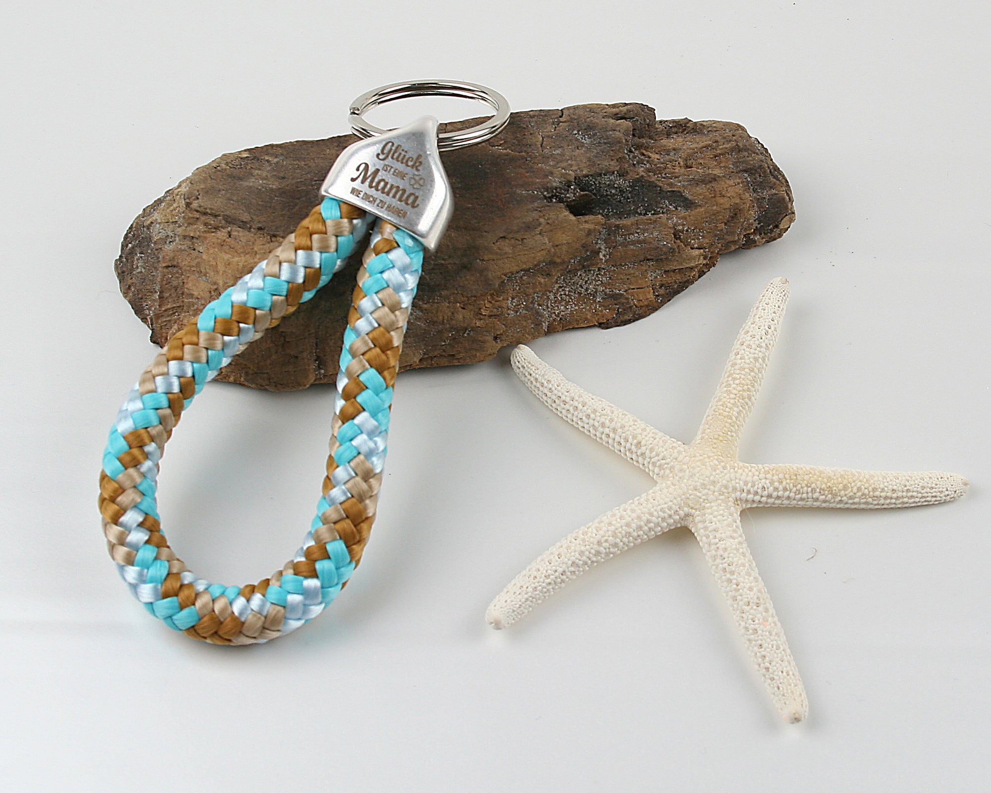 Schlüsselanhänger Gavur Glück ist eine Mama wie dich zu haben Segelseil 100 mm