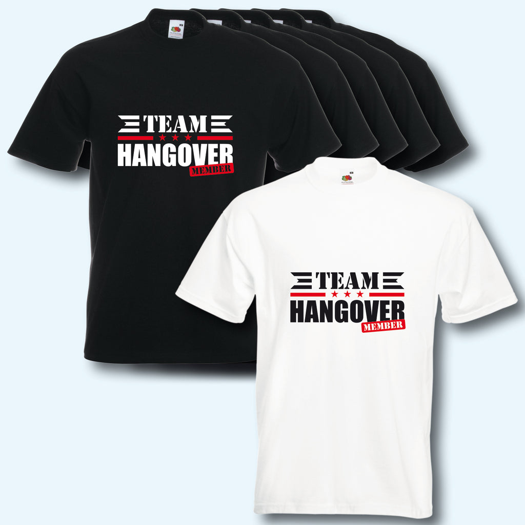 T-Shirt, JGA Team Hangover Junggesellenabschied