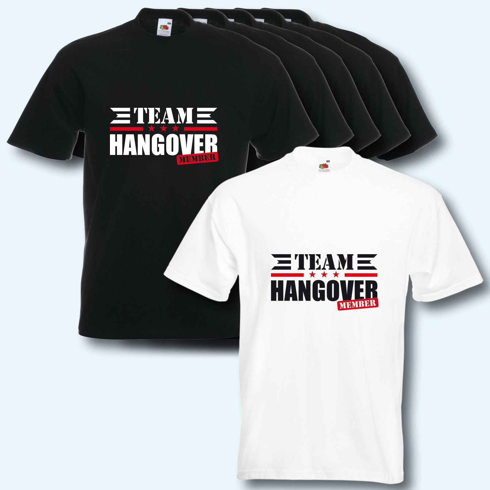 T-Shirt, JGA Team Hangover Junggesellenabschied