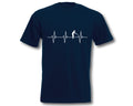 T-Shirt Herzschlag Boule Herren EKG Petanque