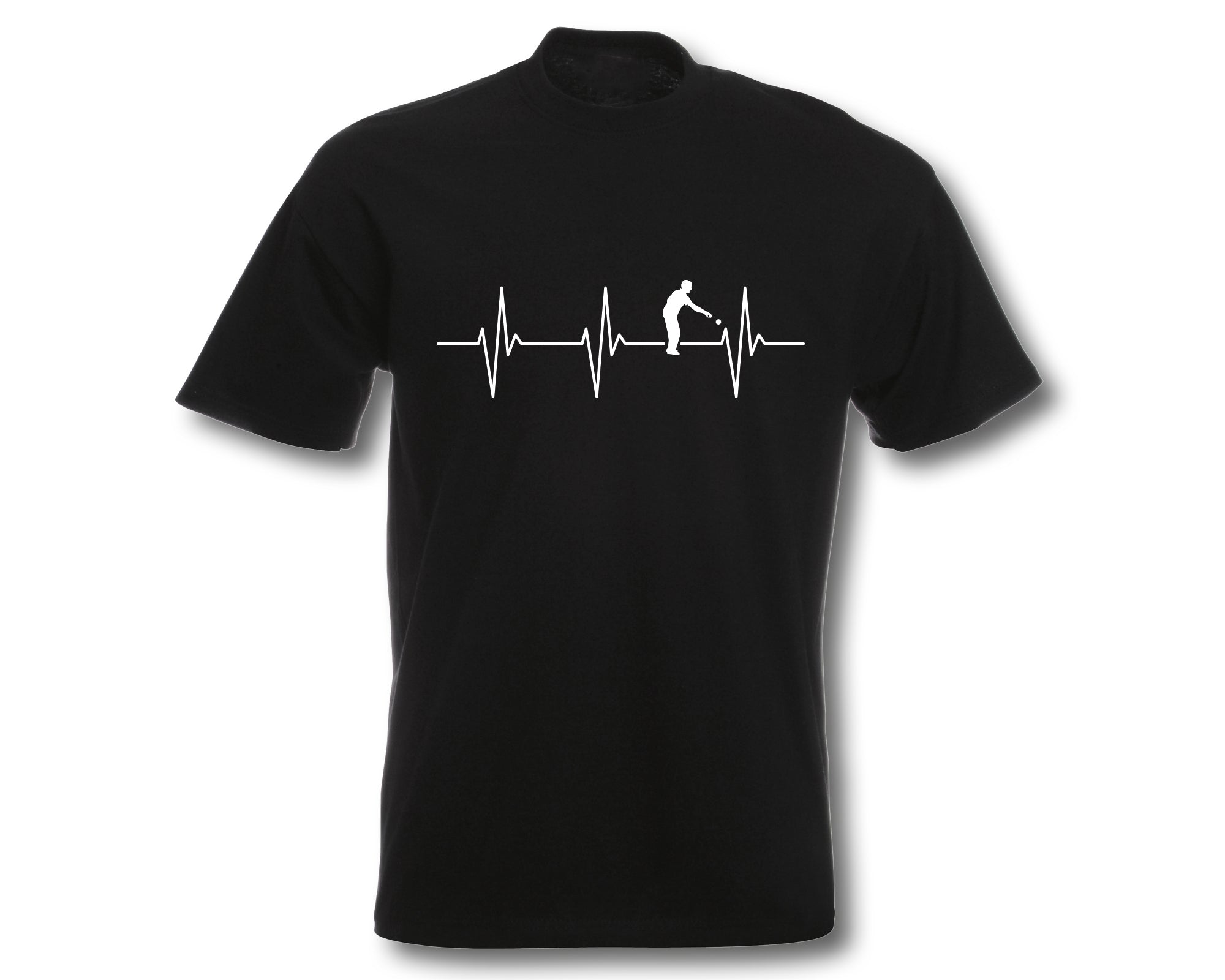 T-Shirt Herzschlag Boule Herren EKG Petanque