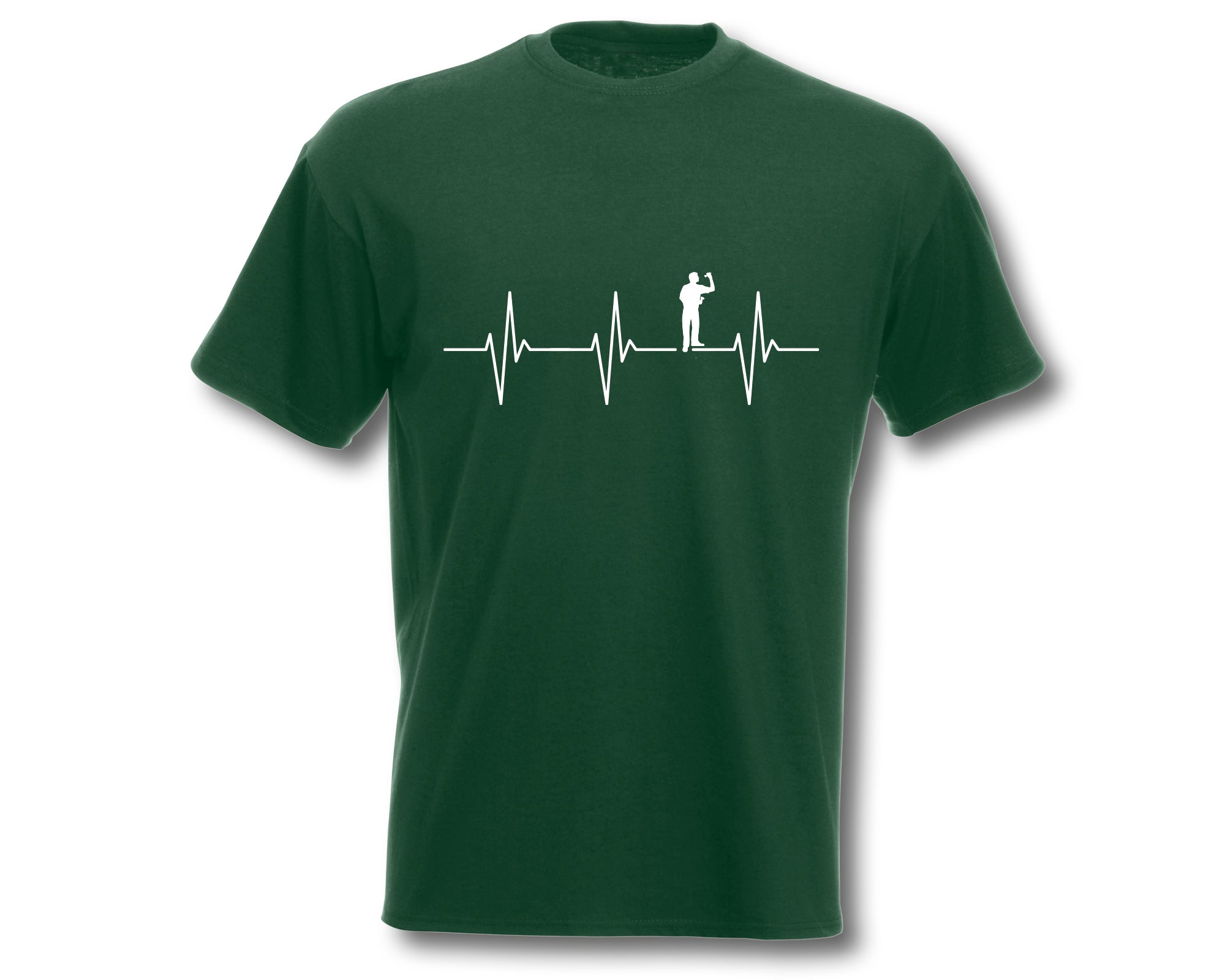 T-Shirt Herzschlag Dart Herren EKG Darten Darter Dartspieler Dartsport 180
