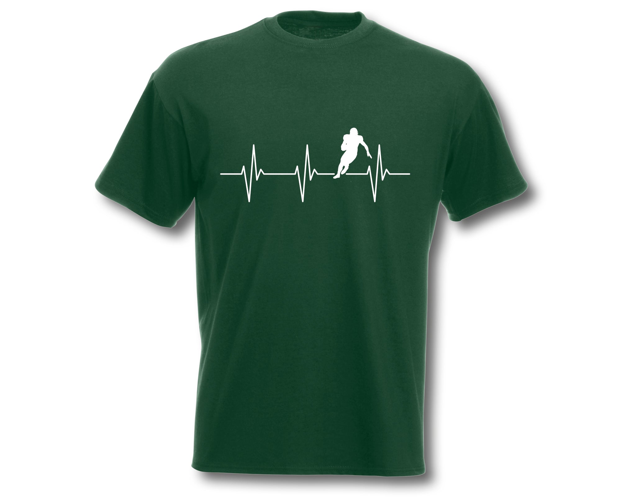 T-Shirt Herren Herzschlag American Football EKG