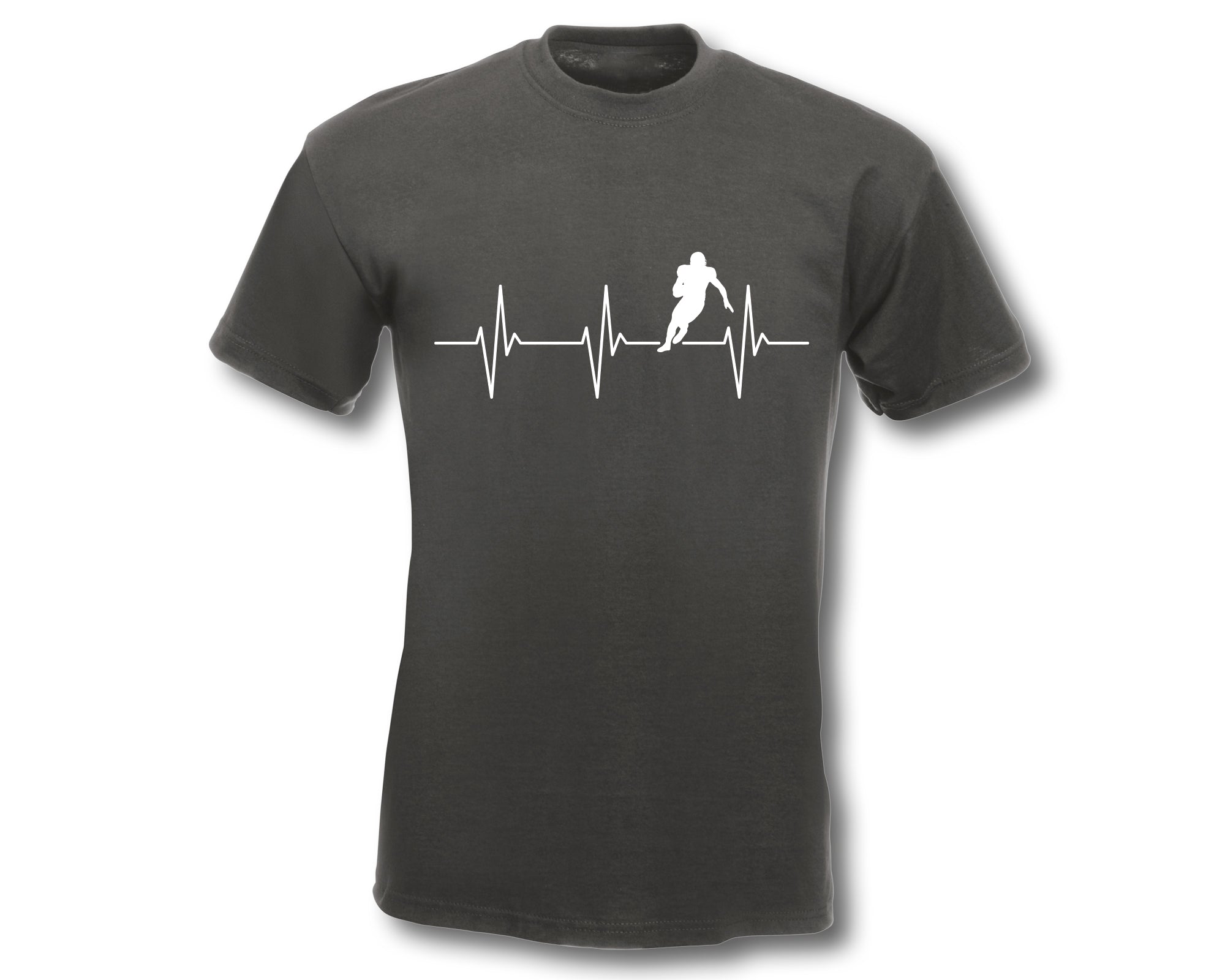 T-Shirt Herren Herzschlag American Football EKG