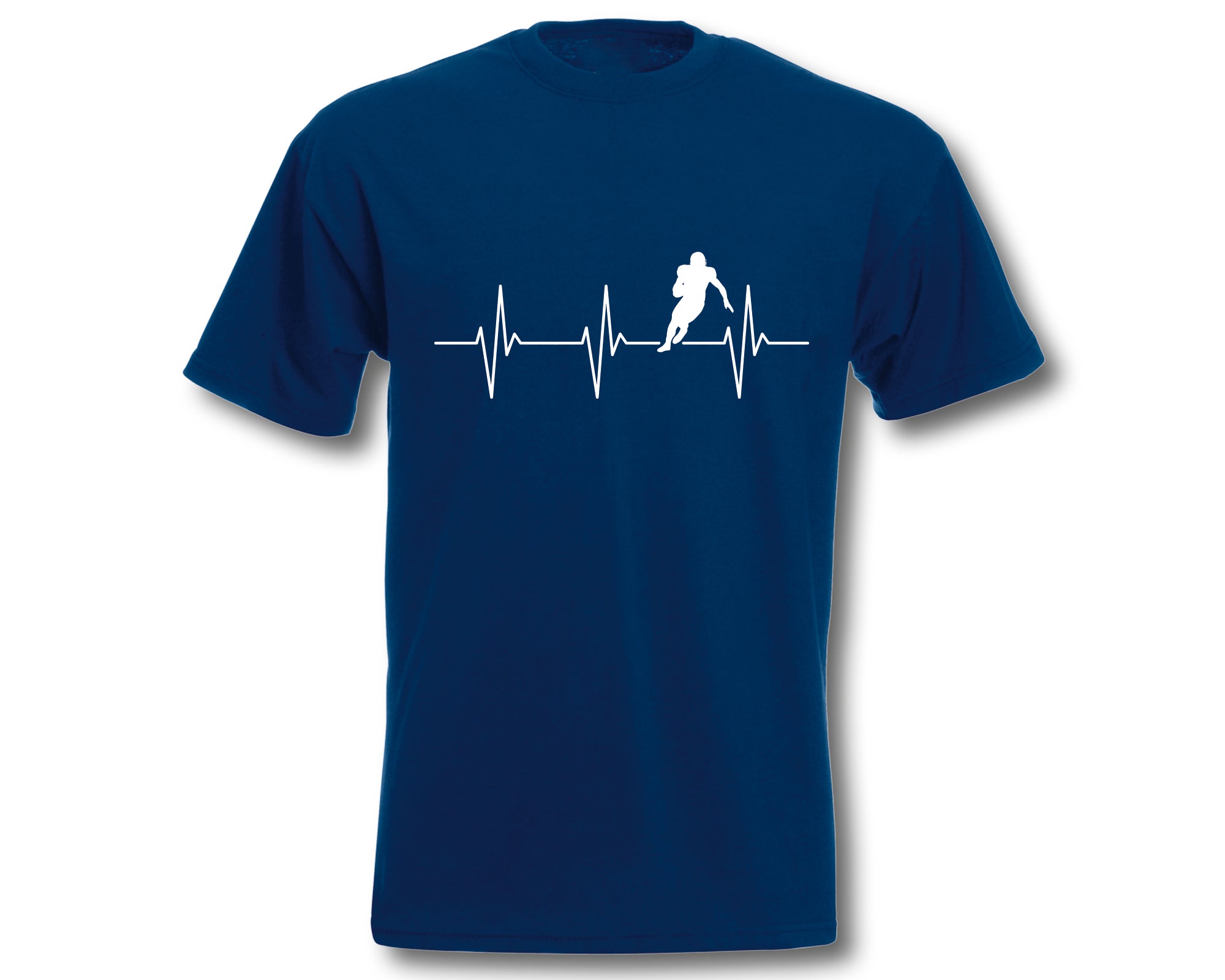 T-Shirt Herren Herzschlag American Football EKG