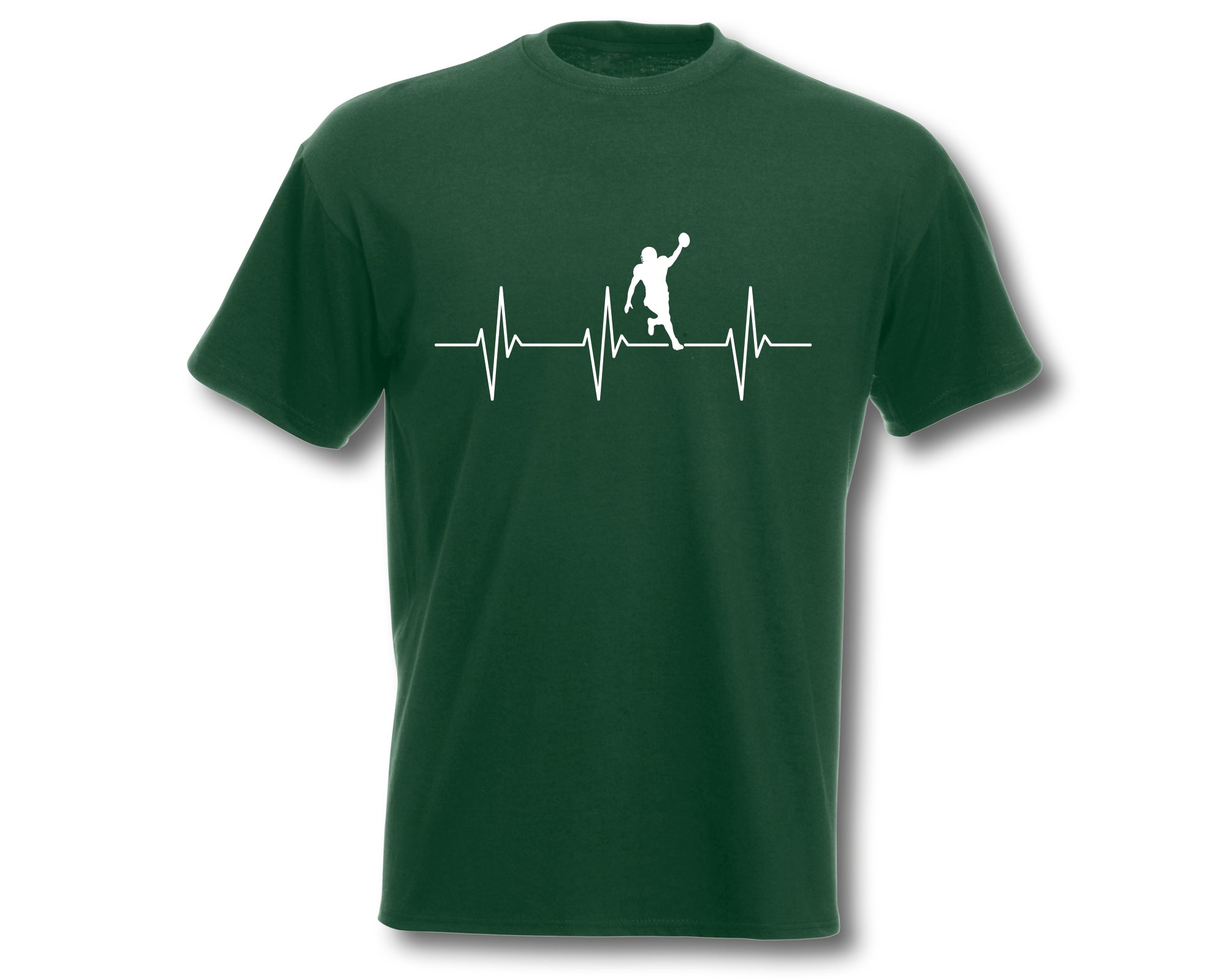 T-Shirt Herren Herzschlag American Football EKG