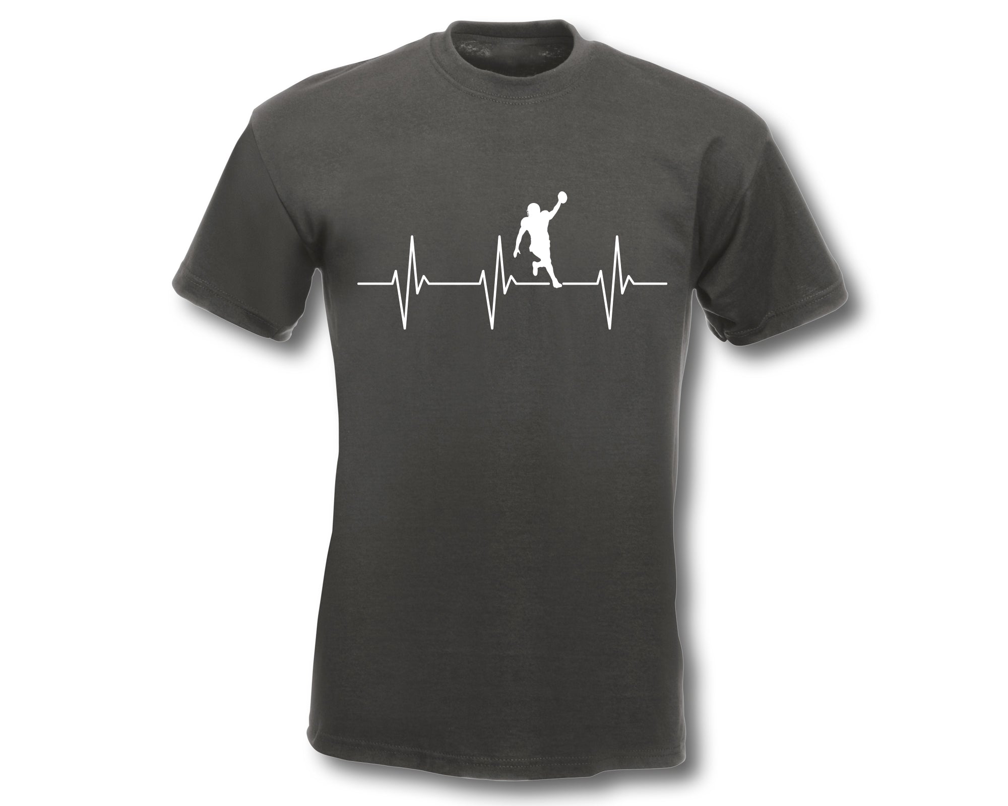 T-Shirt Herren Herzschlag American Football EKG