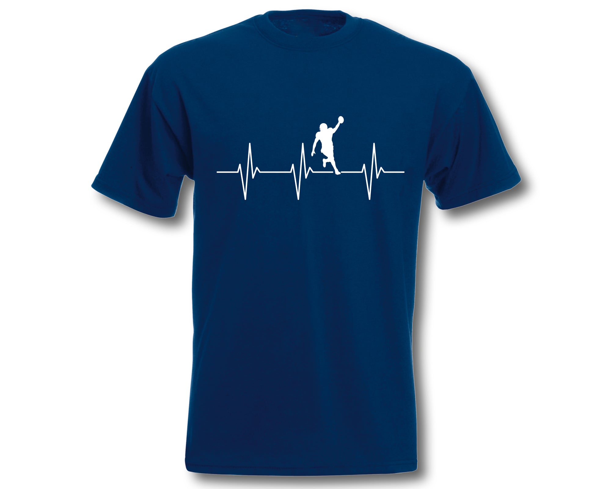 T-Shirt Herren Herzschlag American Football EKG