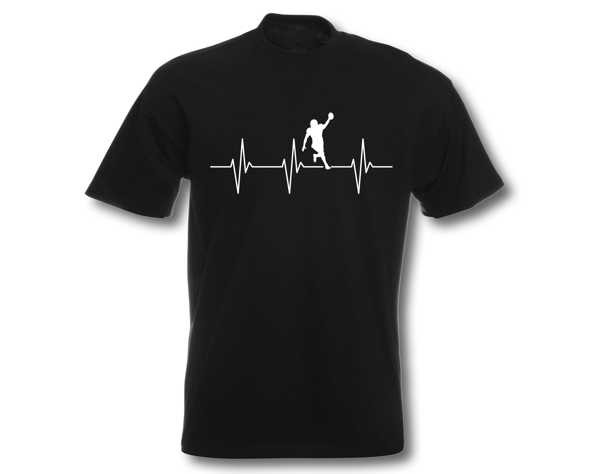 T-Shirt Herren Herzschlag American Football EKG