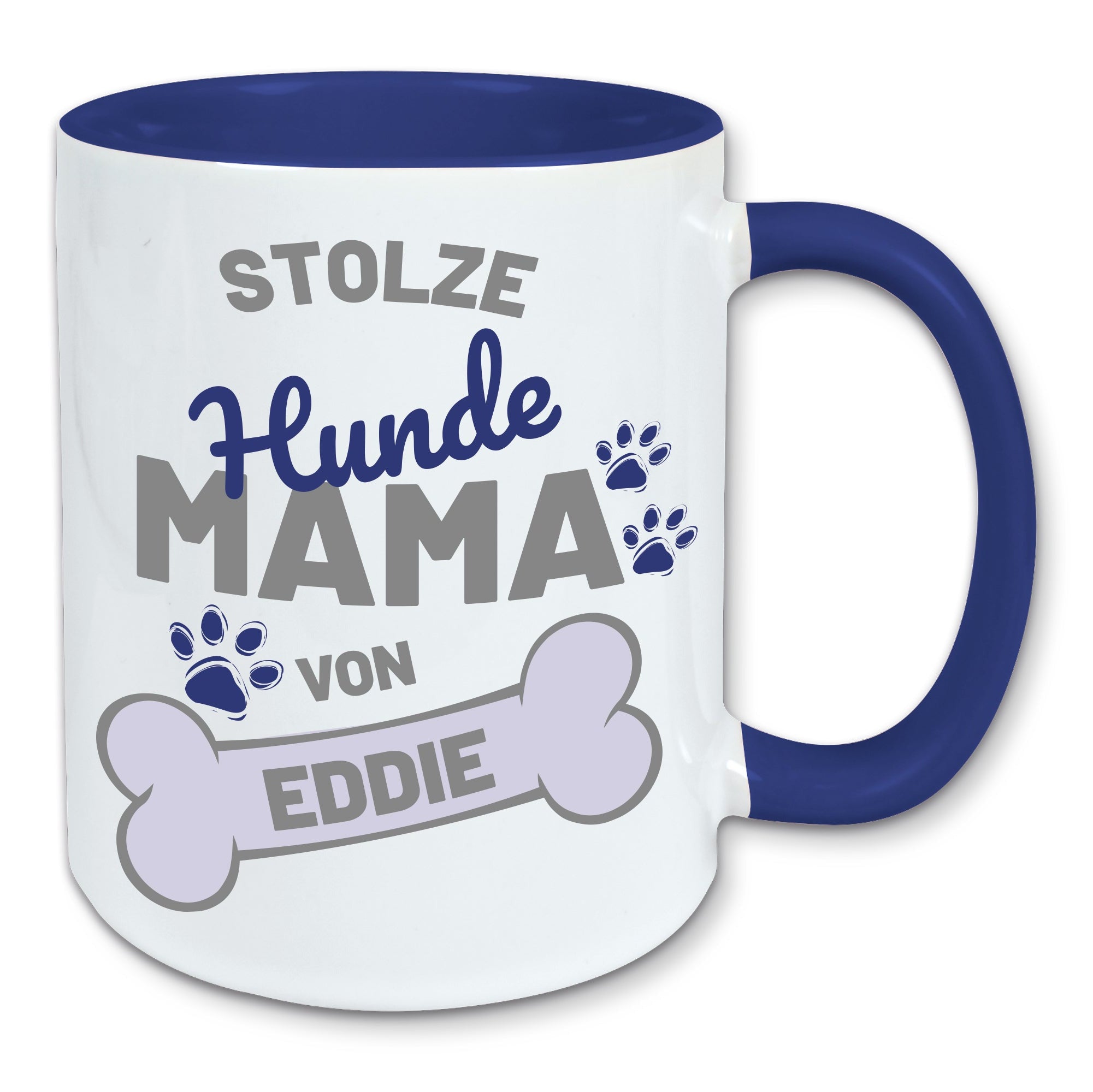 Tasse, Kaffeebecher, stolze Hunde Mama personalisiert mit Namen