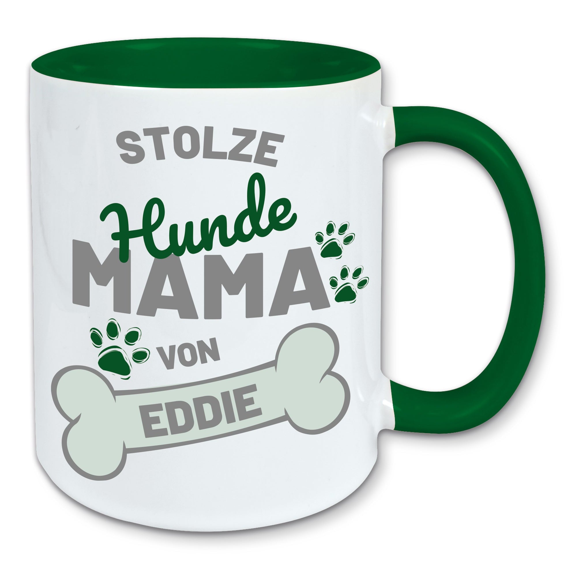 Tasse, Kaffeebecher, stolze Hunde Mama personalisiert mit Namen