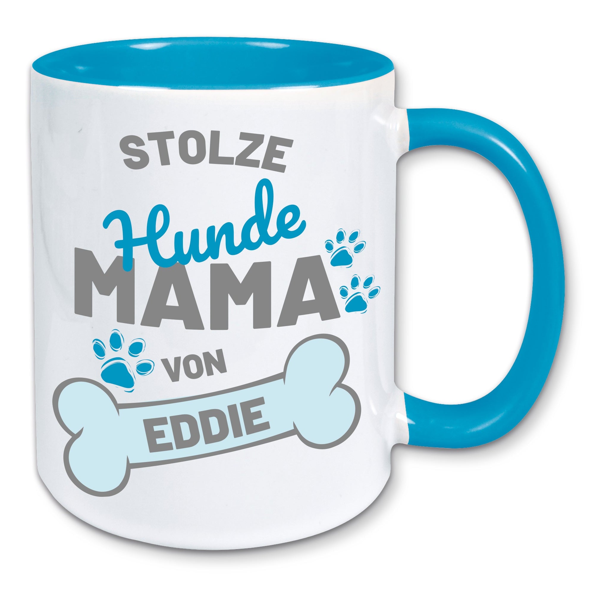 Tasse, Kaffeebecher, stolze Hunde Mama personalisiert mit Namen