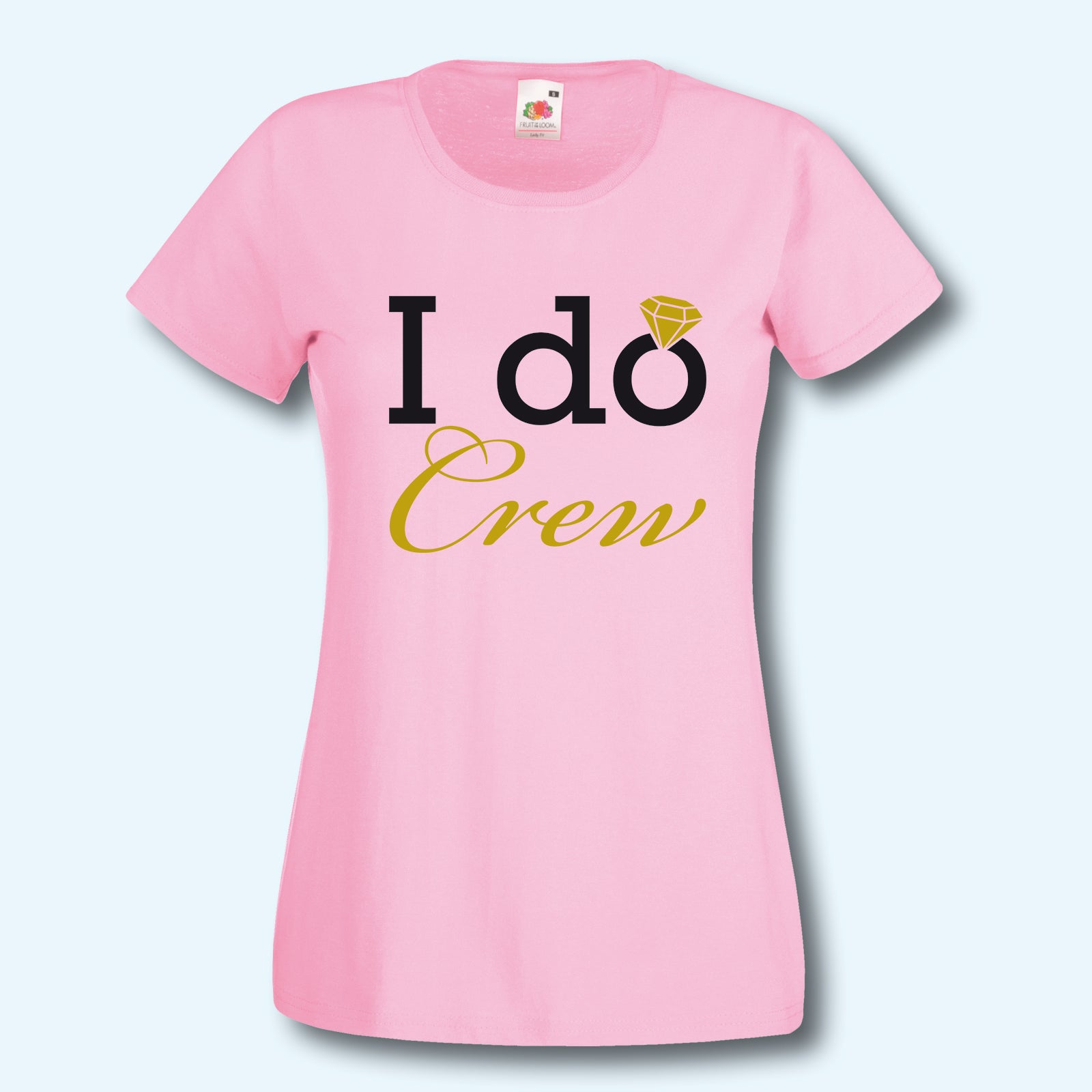 T-Shirt, JGA Team Braut, I do crew, Gold Edition, Junggesellinnenabschied