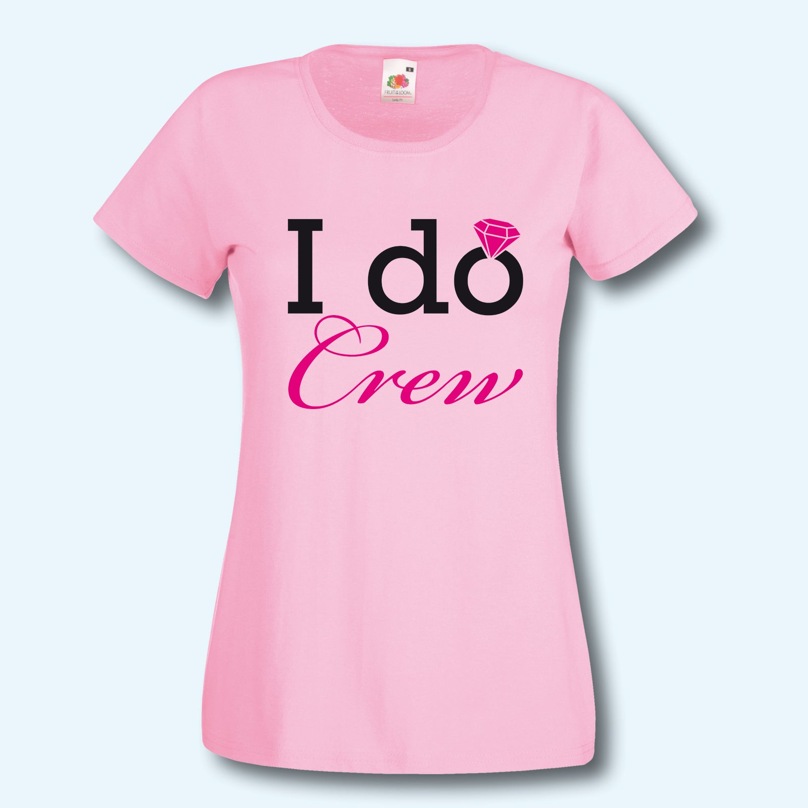 T-Shirt, JGA Team Braut, I do crew, Pink Edition, Junggesellinnenabschied