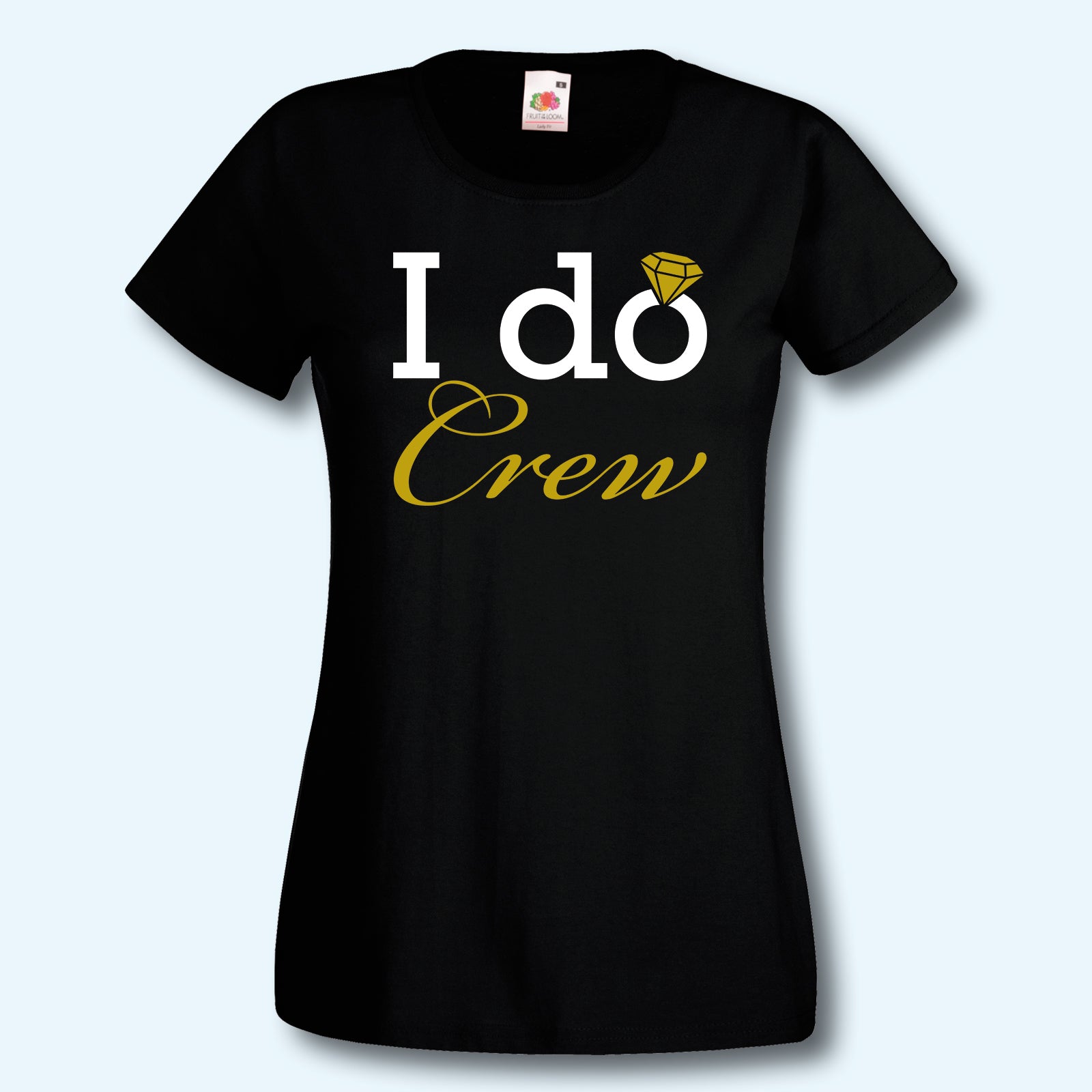 T-Shirt, JGA Team Braut, I do crew, Gold Edition, Junggesellinnenabschied