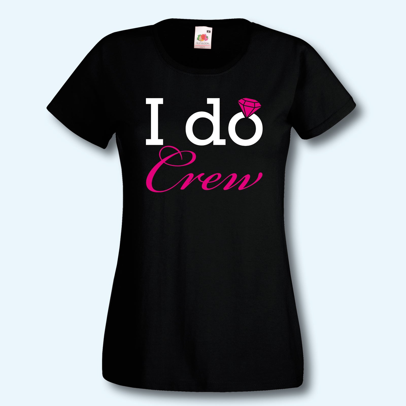 T-Shirt, JGA Team Braut, I do crew, Pink Edition, Junggesellinnenabschied