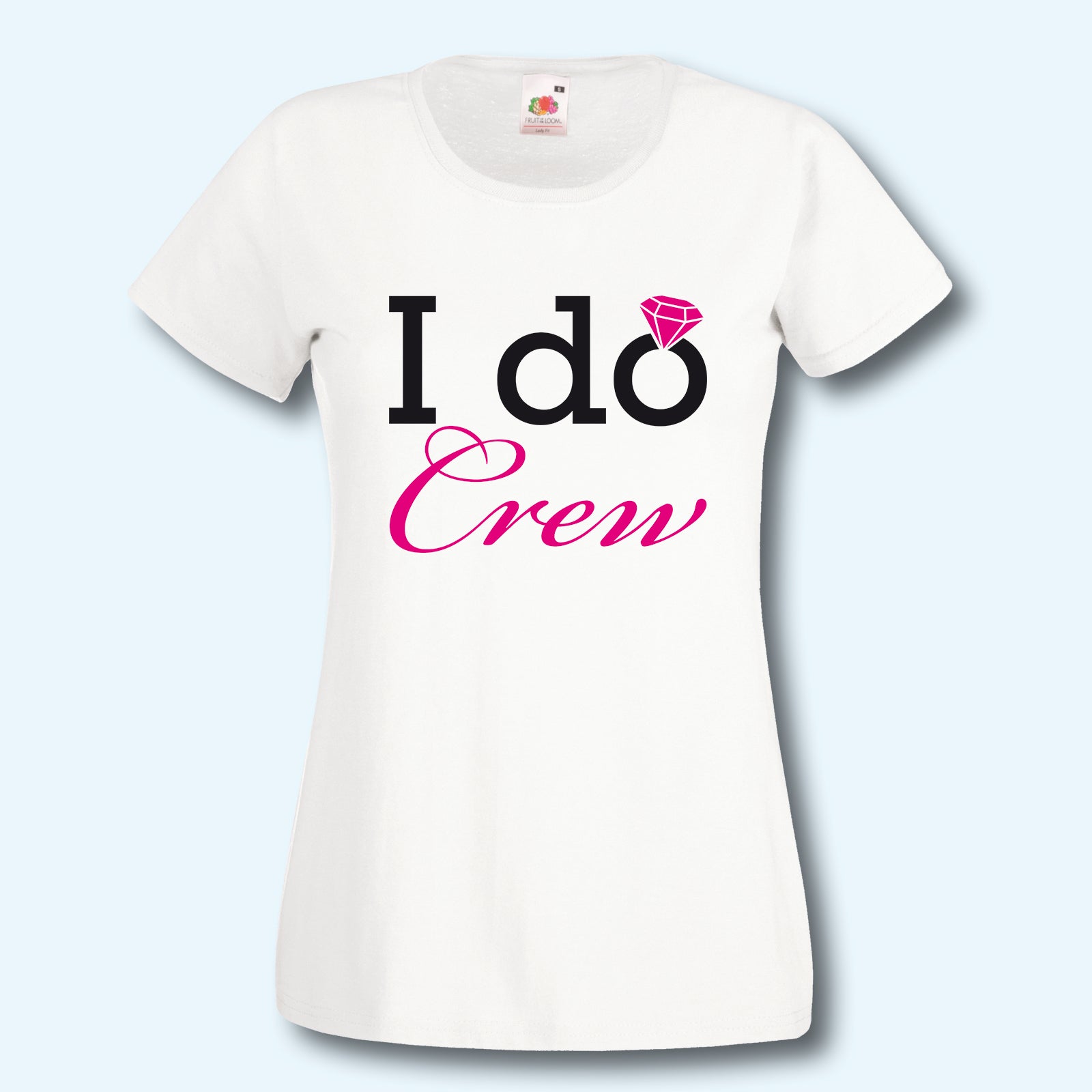 T-Shirt, JGA Team Braut, I do crew, Pink Edition, Junggesellinnenabschied
