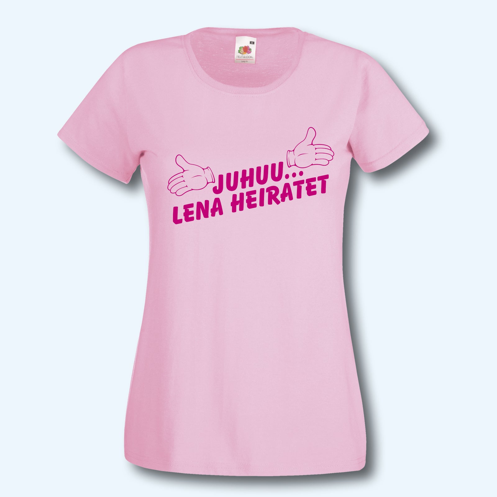 T-Shirt, JGA Juhu ... heiratet, Junggesellenabschied, Wunschname