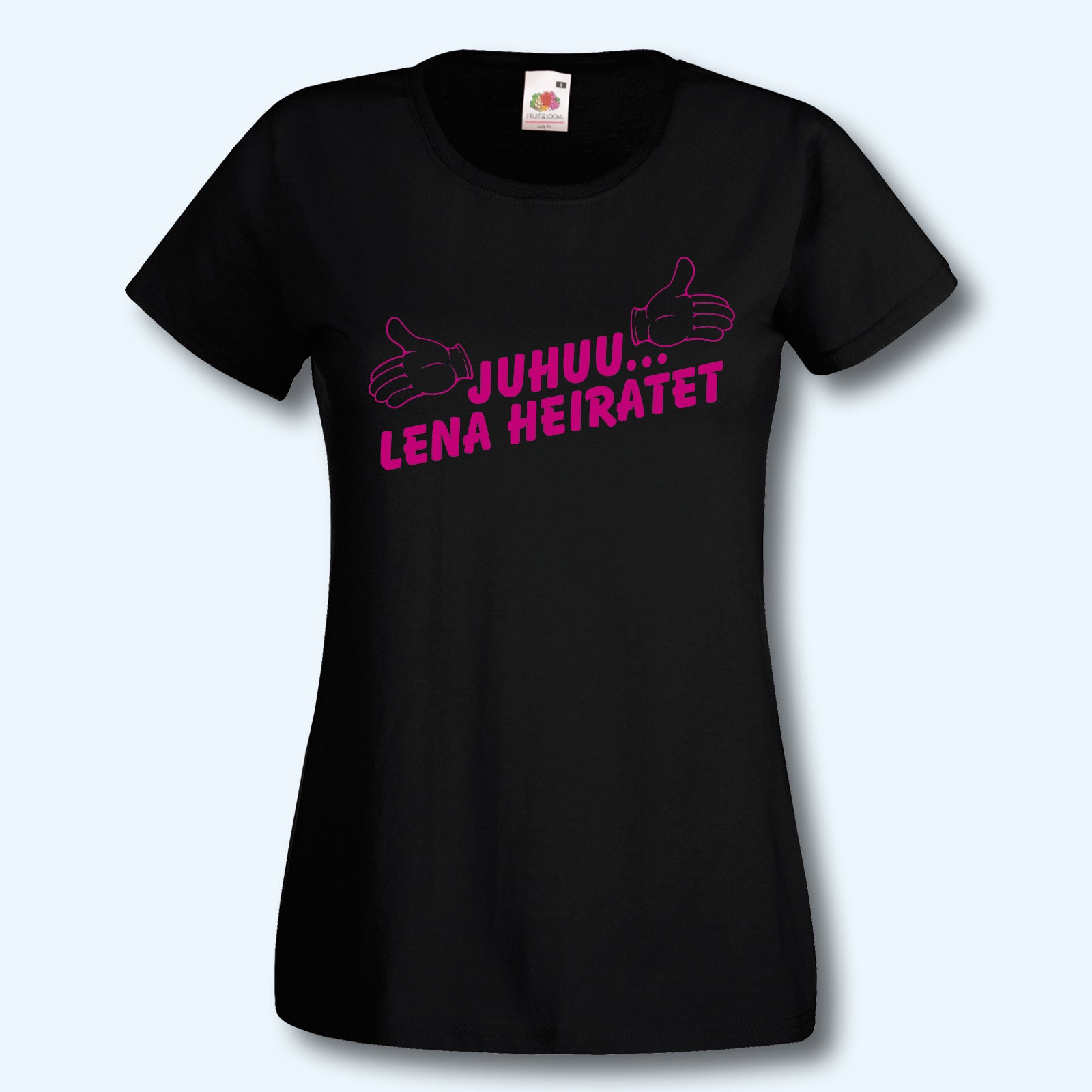 T-Shirt, JGA Juhu ... heiratet, Junggesellenabschied, Wunschname