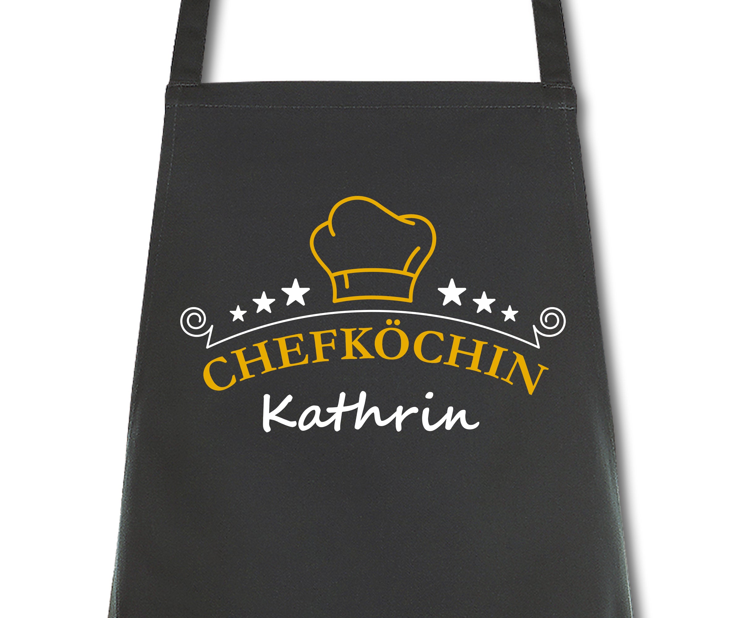 Schürze Damen Chefköchin mit Namen Wunschnamen Kochschürze Grillschürze Küchenschürze personalisiert