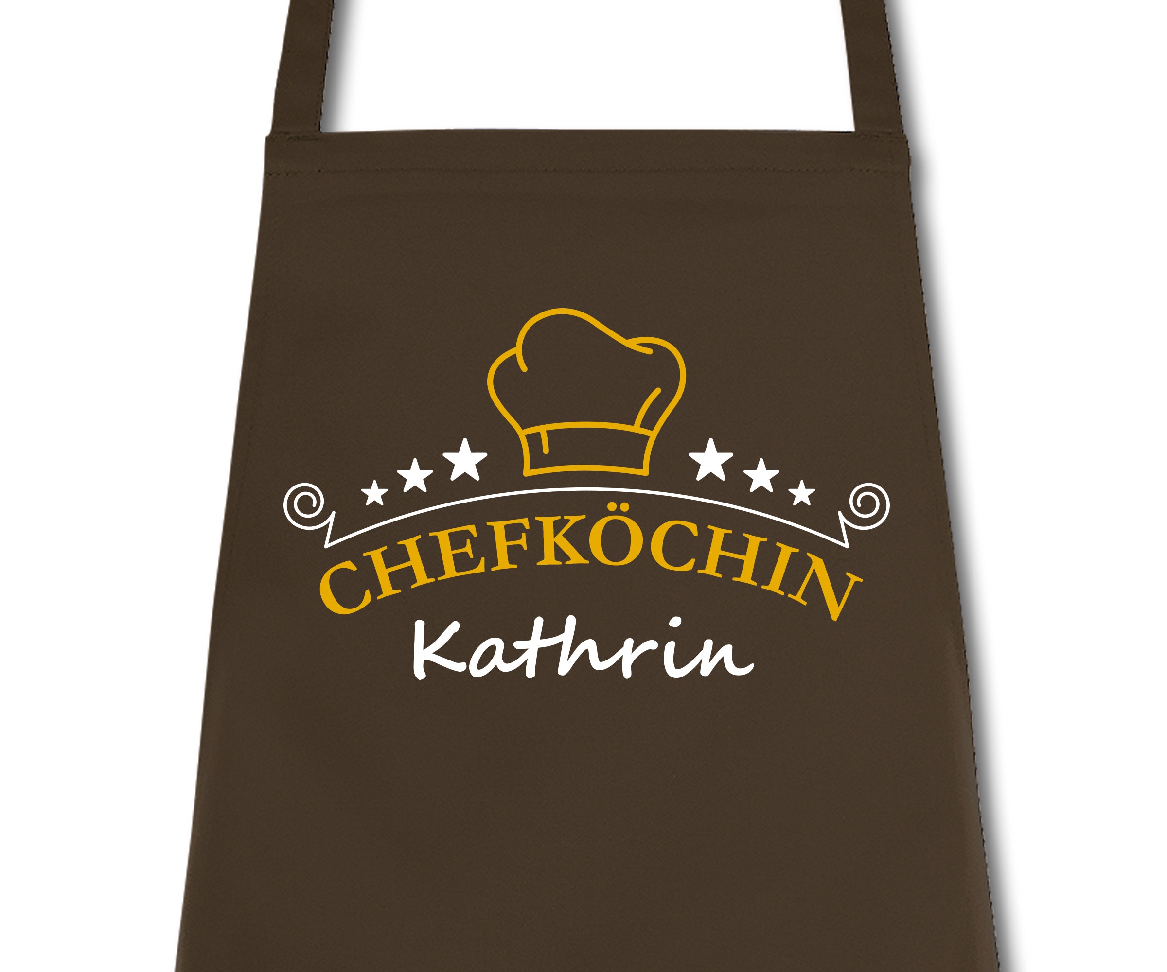 Schürze Damen Chefköchin mit Namen Wunschnamen Kochschürze Grillschürze Küchenschürze personalisiert
